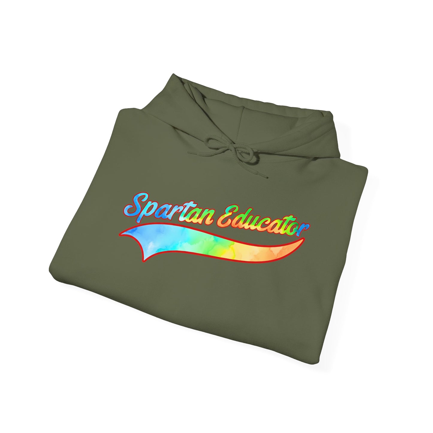 Spartan Educator Tie-Dye Design Gildan Hoodie