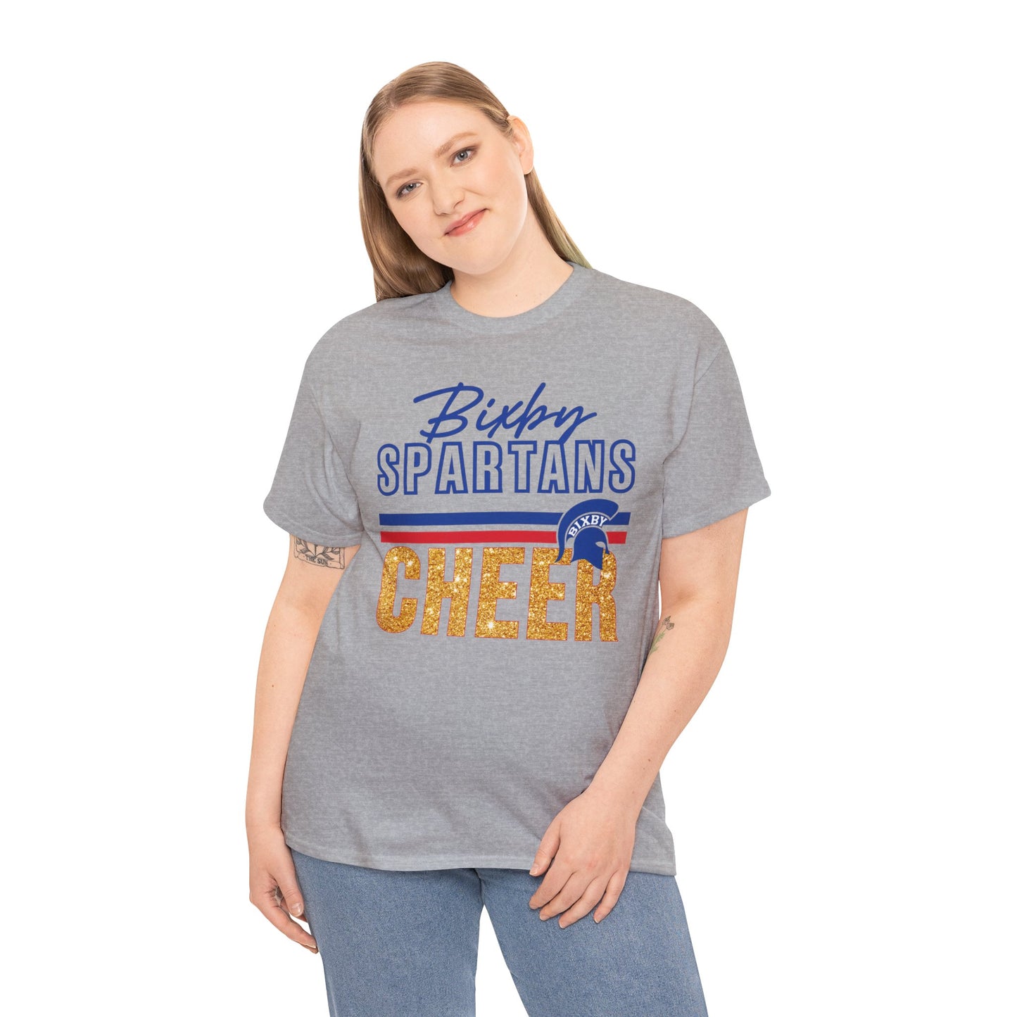 Bixby Spartans Cheer Gildan Tee