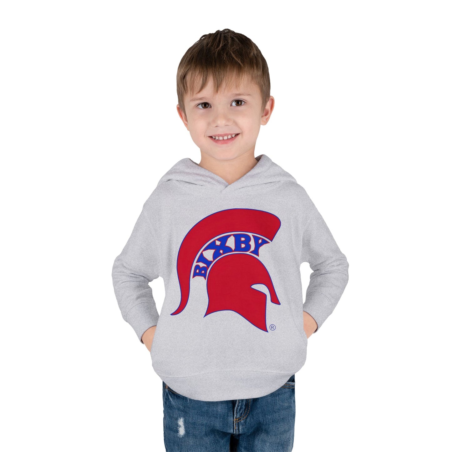 Bixby Spartans Blue Logo Toddler Rabbit Skins Hoodie
