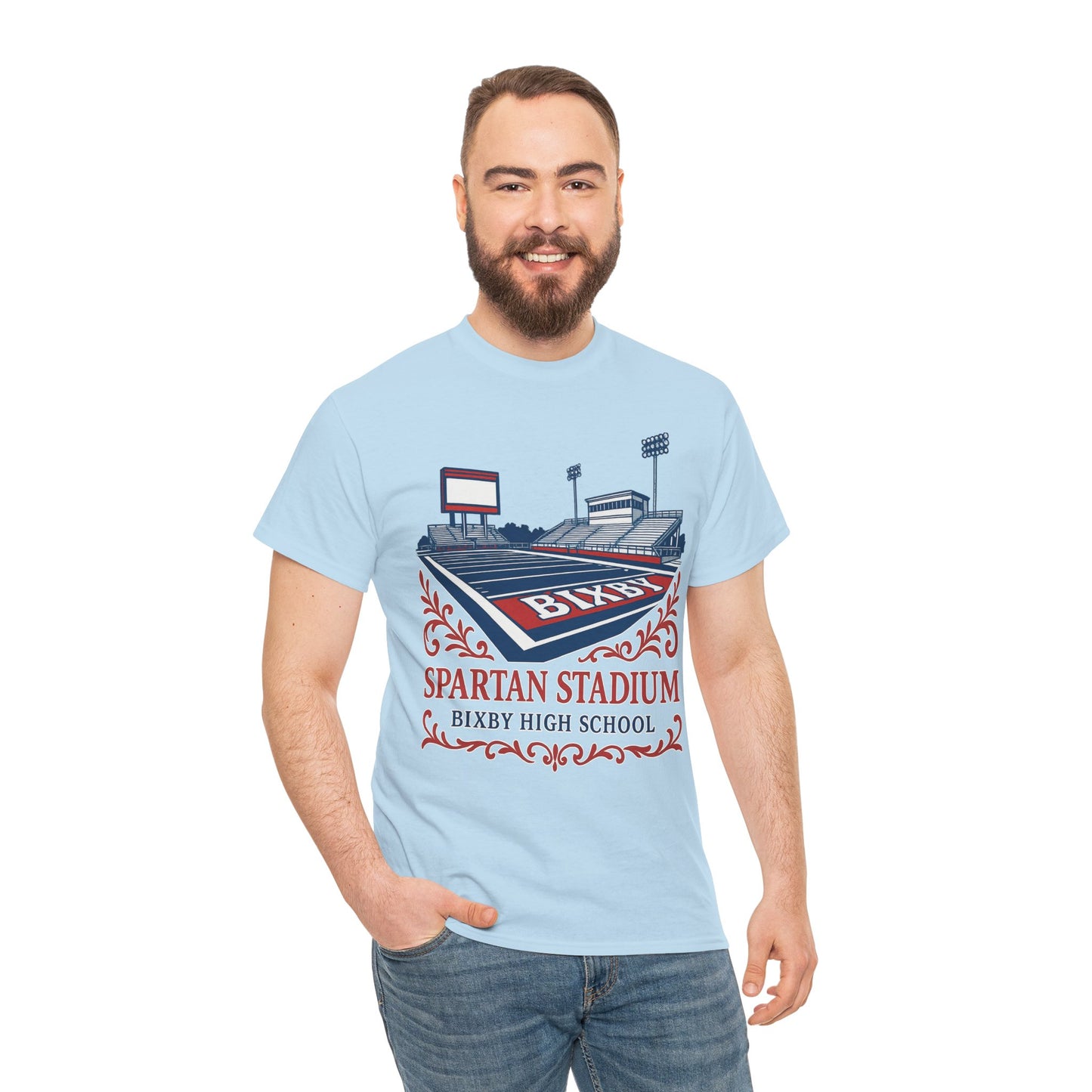 Ornate Spartan Stadium Gildan Tee