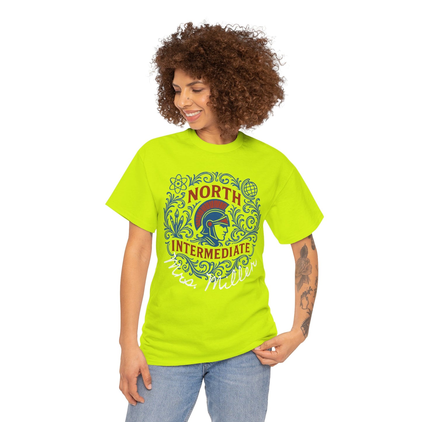 Floral Bixby North Intermediate Spartan Gildan Tee