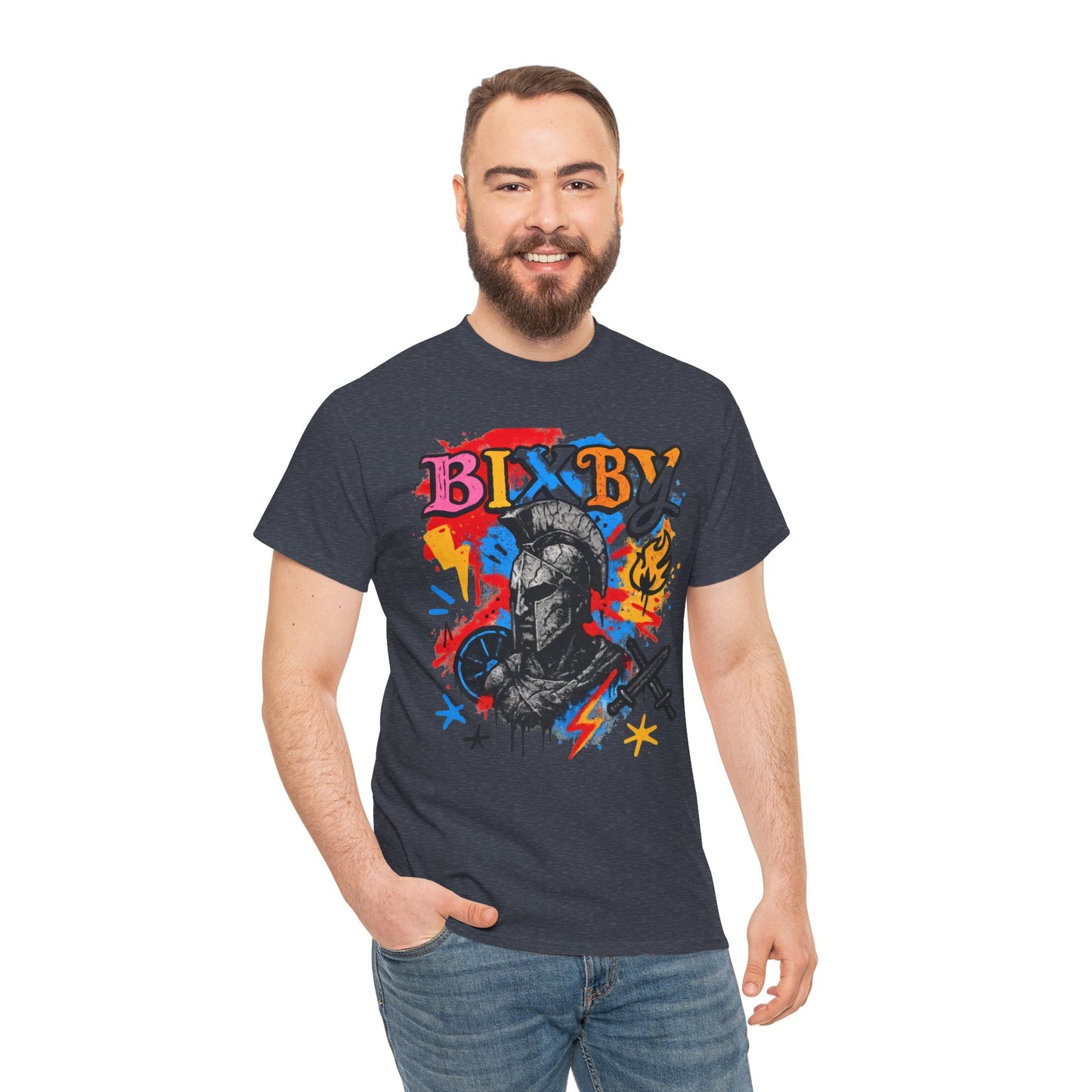 Bixby Spartan Graffiti Chaos Gildan Tee