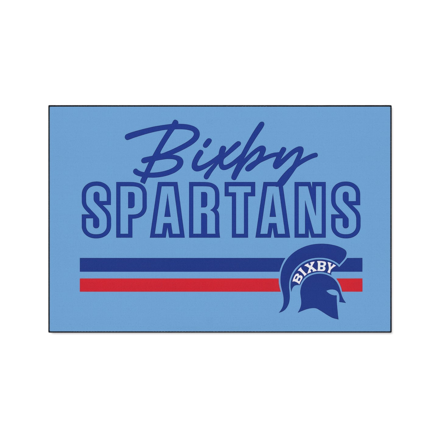 Bixby Spartans Heavy Duty Rubber Backed Floor Mat