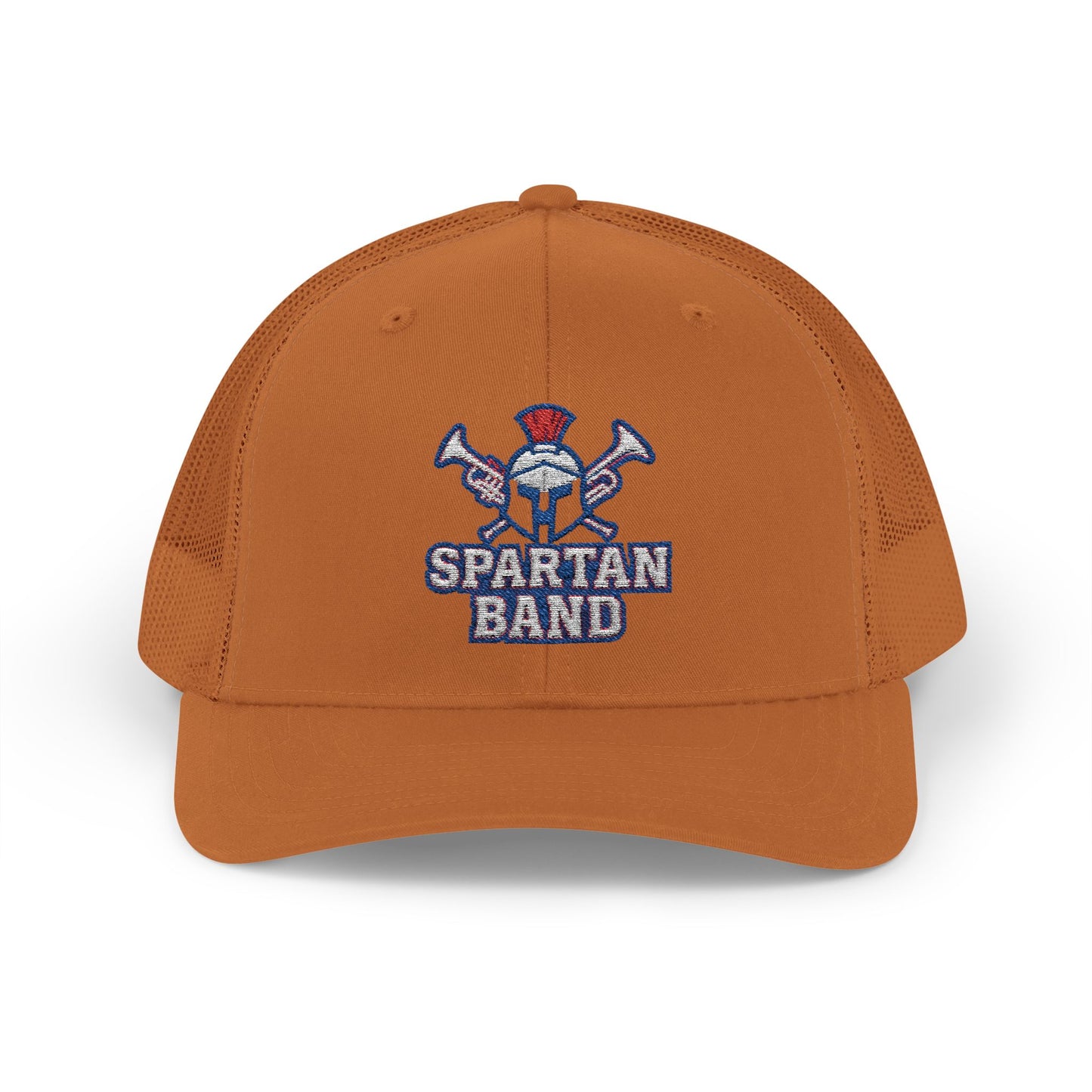 Spartan Band Embroidered Trucker Snapback