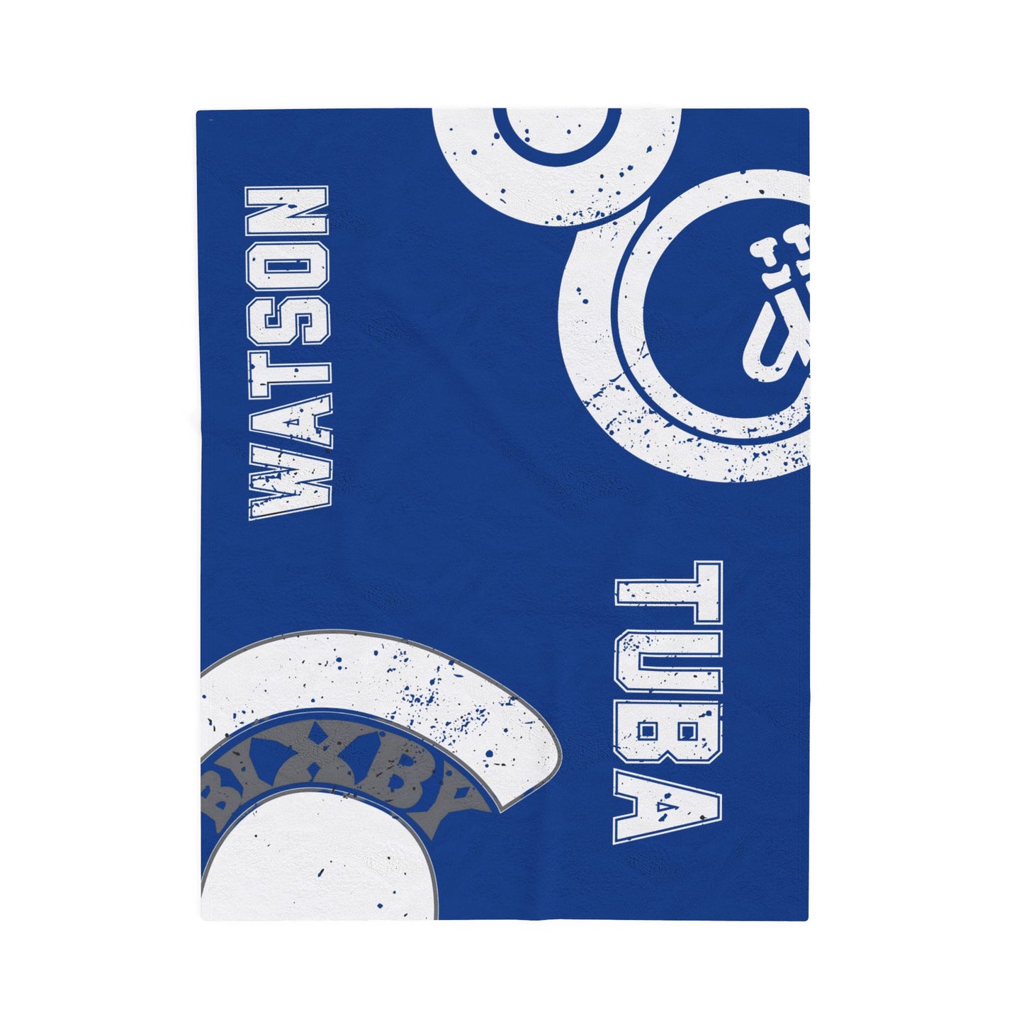 Pride of Bixby Band Tuba Velveteen Plush Blanket