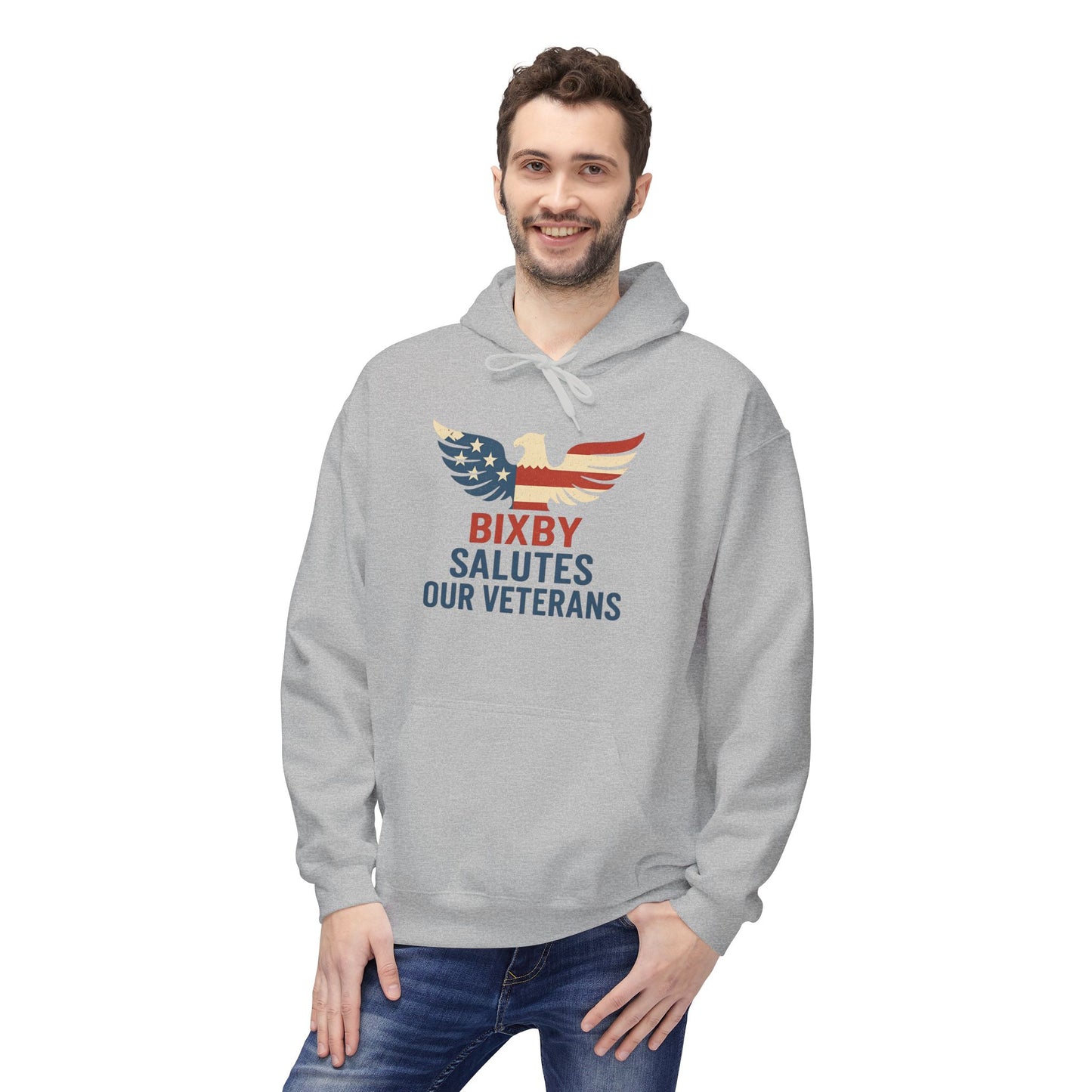 Bixby Salutes Our Veterans Gildan Hoodie