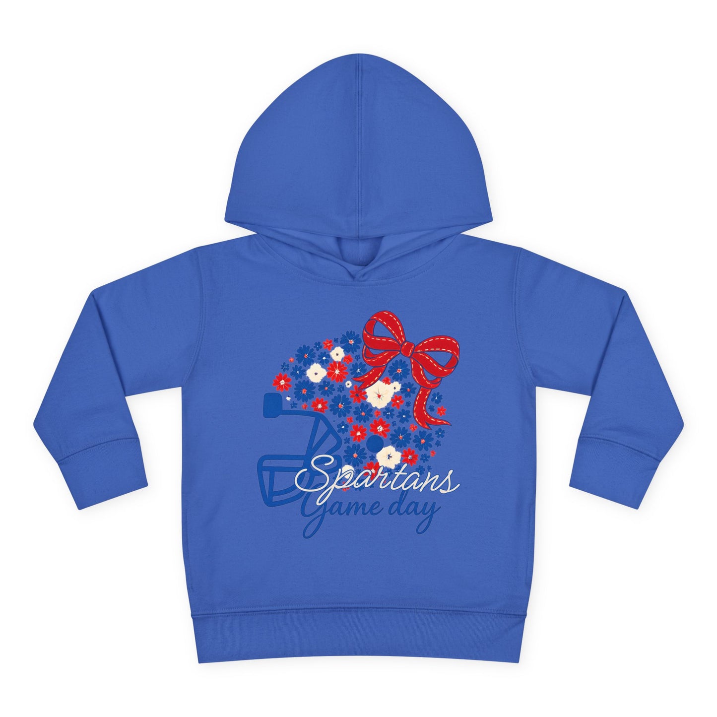 Bixby Spartans Floral Gameday Helmet Toddler Rabbit Skins Hoodie