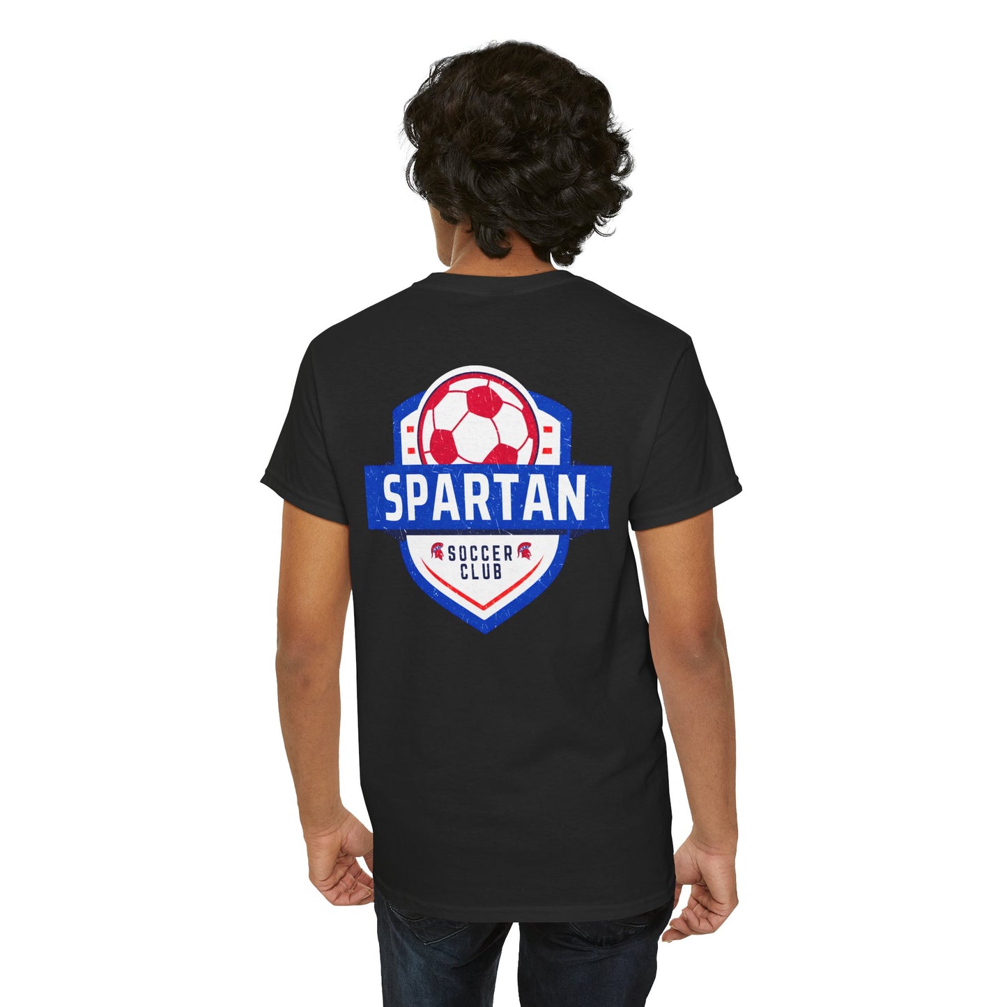 Spartan Soccer Club Distressed Crest Gildan Tee