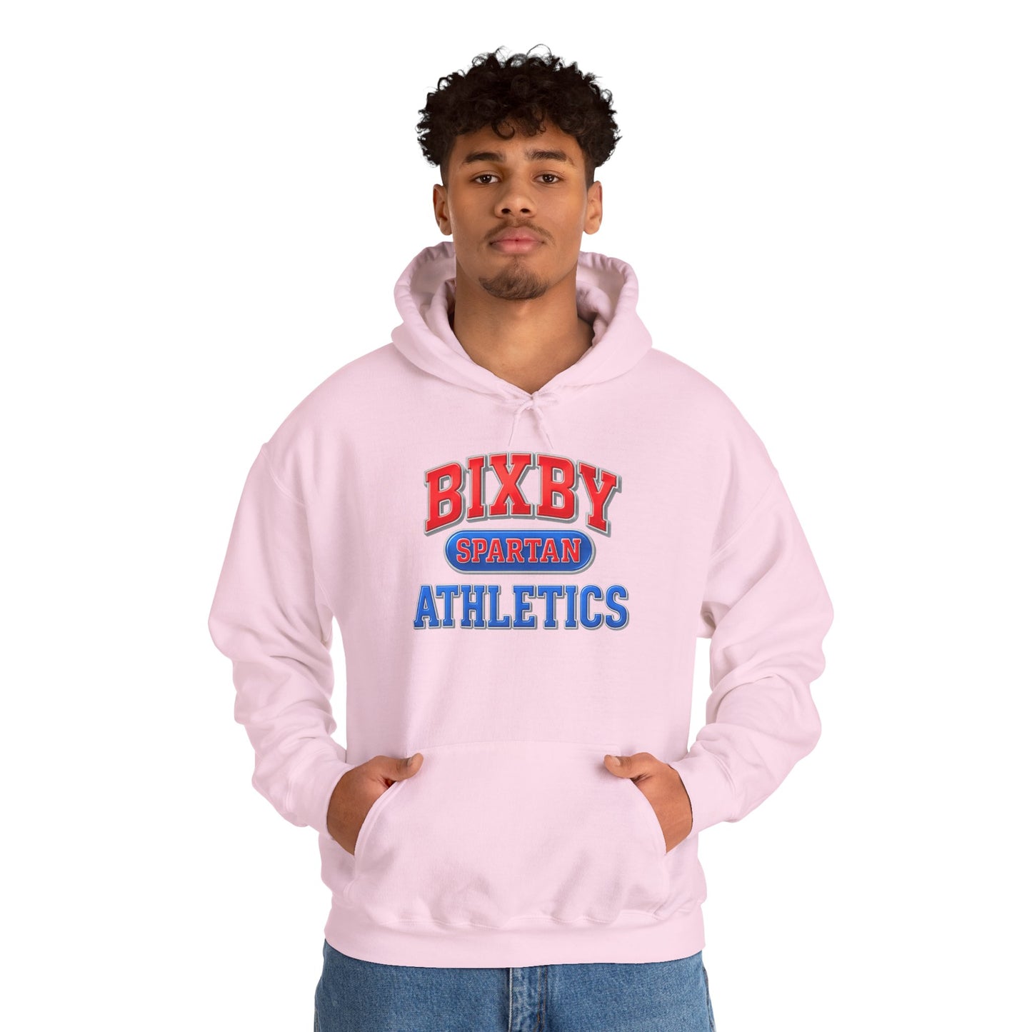 Bixby Spartan Athletics Metallic Gildan Hoodie