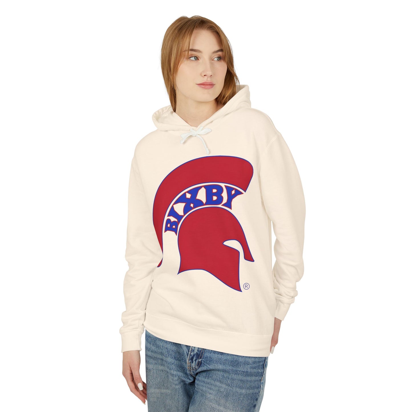 Bixby Spartan Red Logo Comfort Colors Hoodie