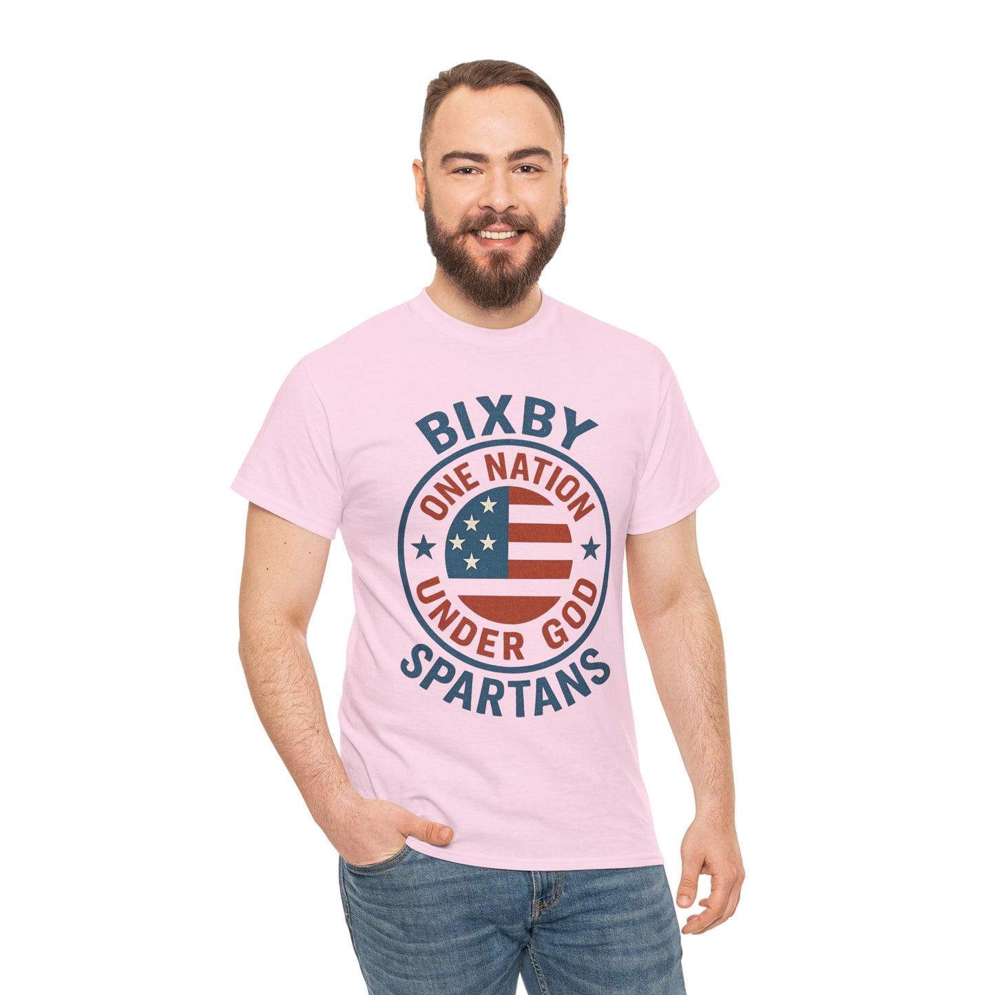 Spartans One Nation Under GOD Gildan Tee
