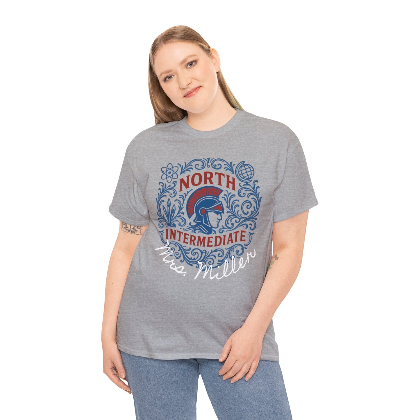 Floral Bixby North Intermediate Spartan Gildan Tee
