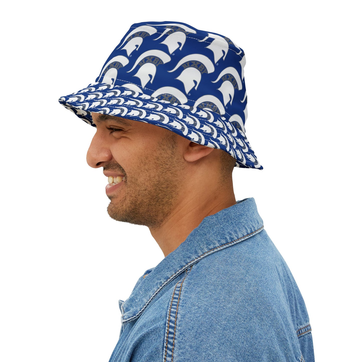 Spartan White Logo Bucket Hat