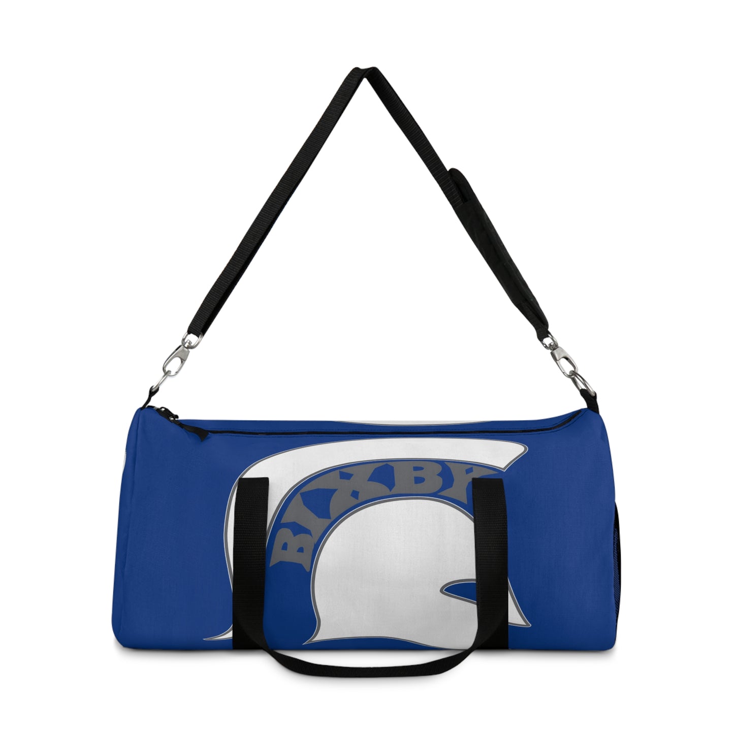 Spartan White Logo Athletic Duffel Bag