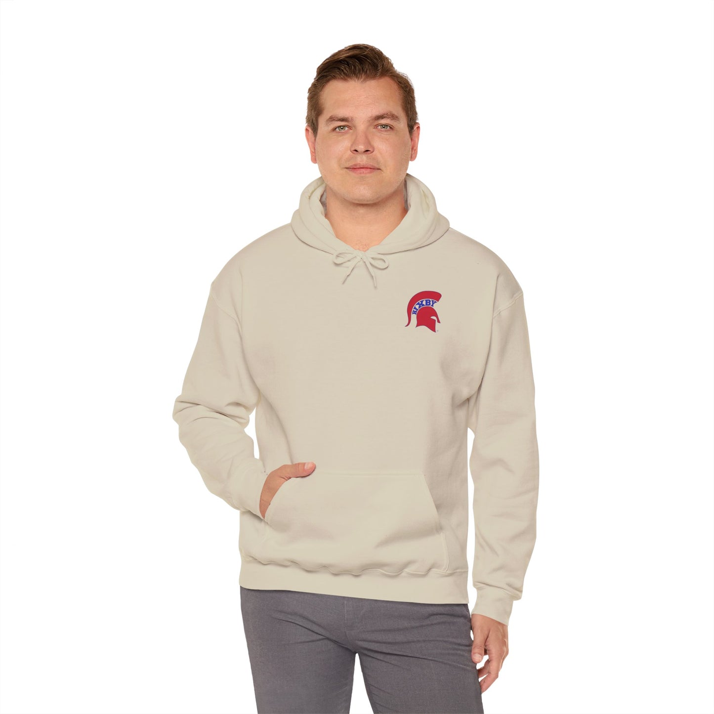Spartan Red Logo Gildan Hoodie