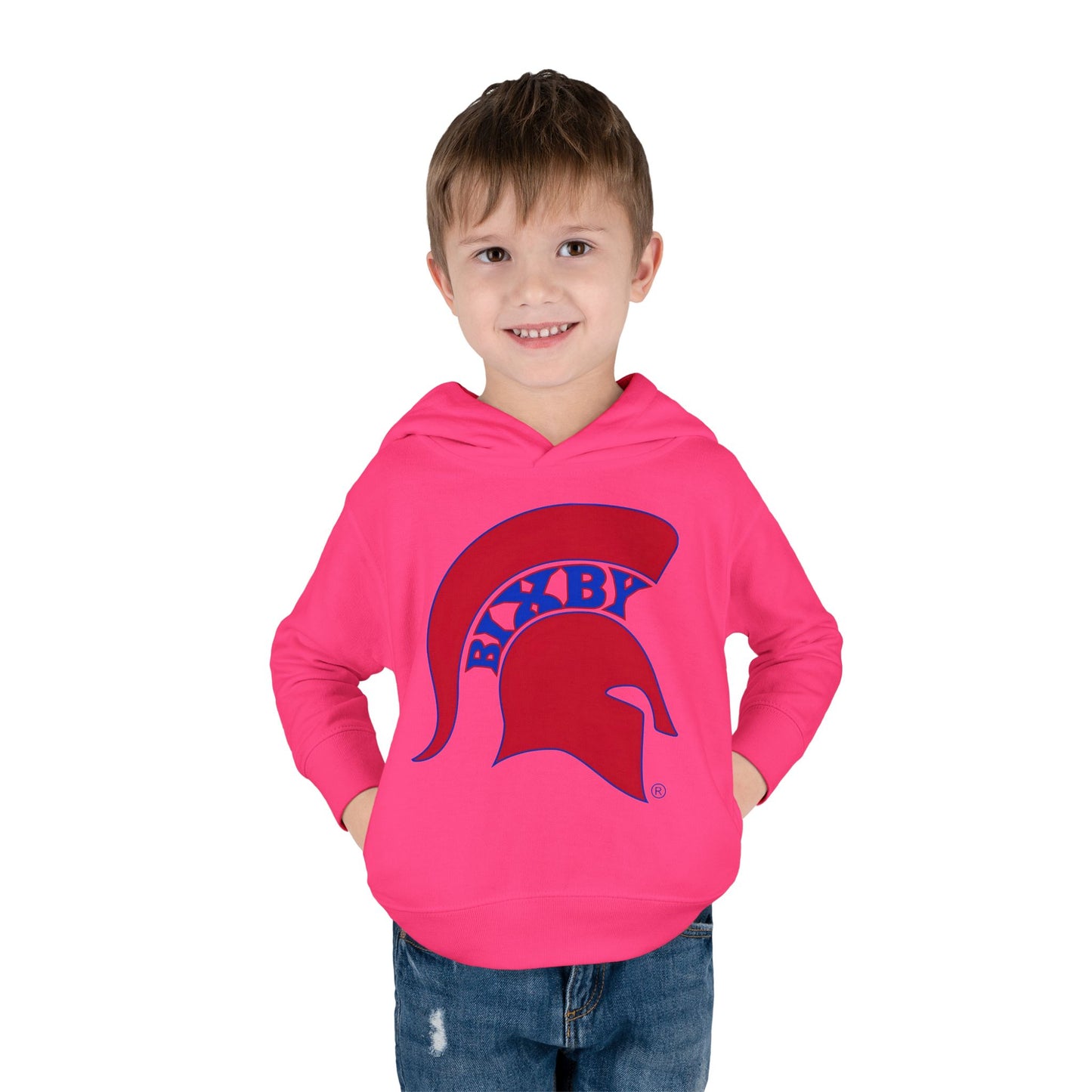 Bixby Spartans Blue Logo Toddler Rabbit Skins Hoodie