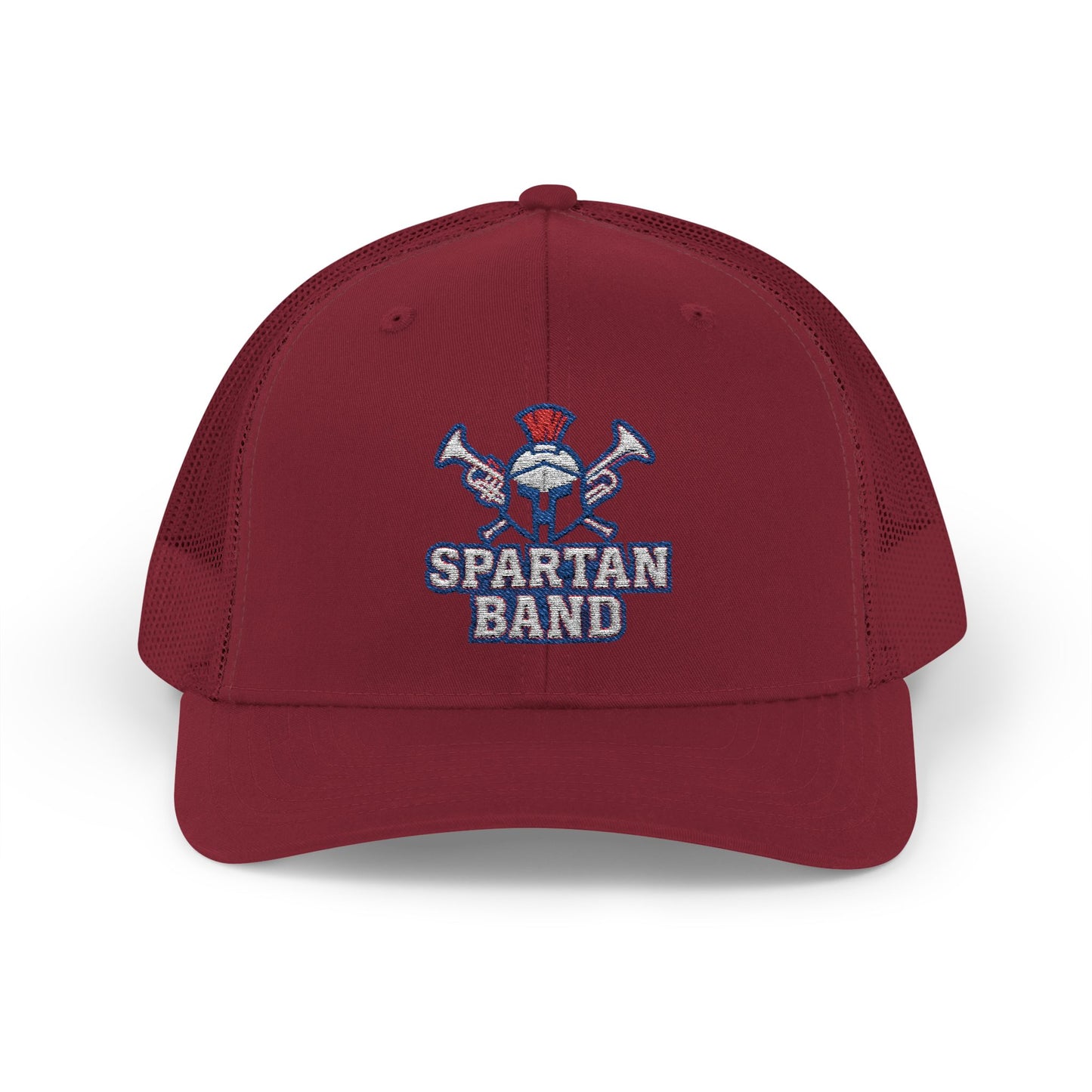 Spartan Band Embroidered Trucker Snapback