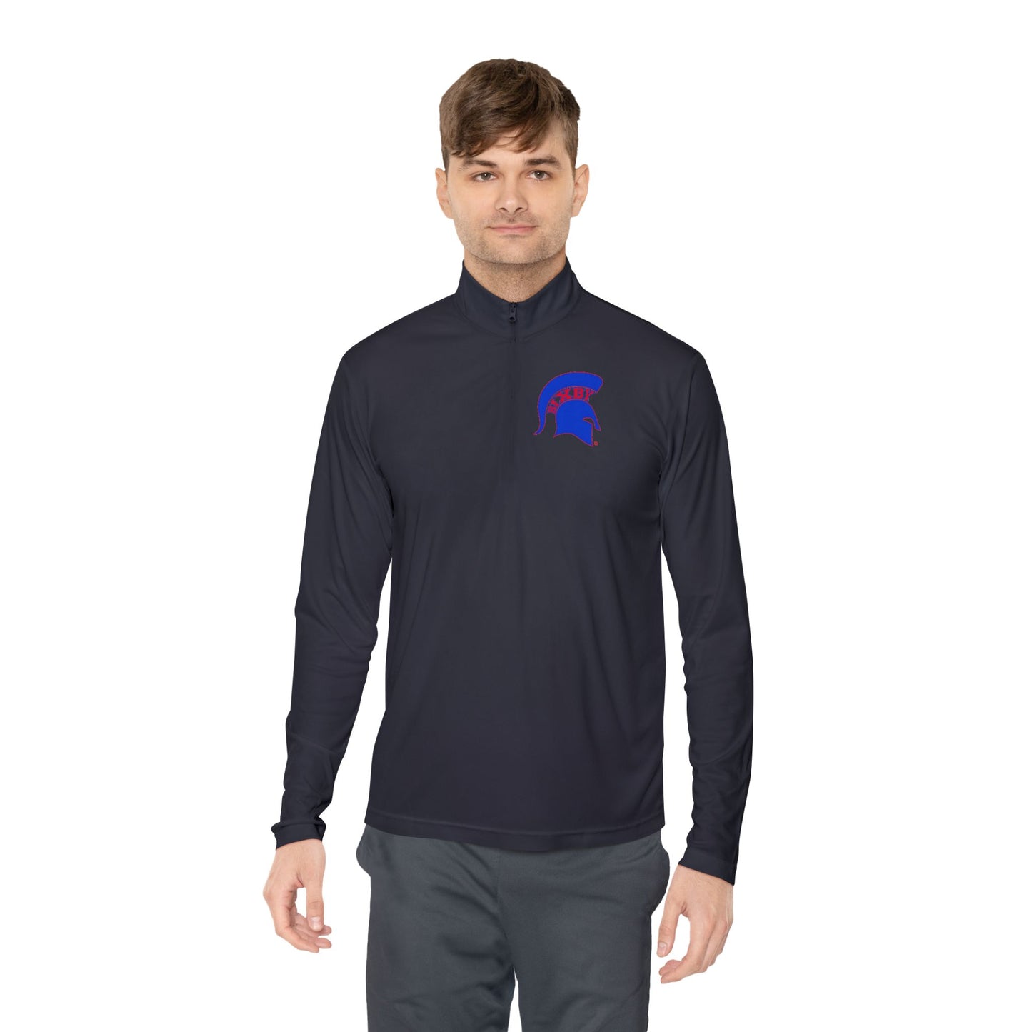 Spartan Blue Logo Sport-Tek Quarter-Zip Pullover