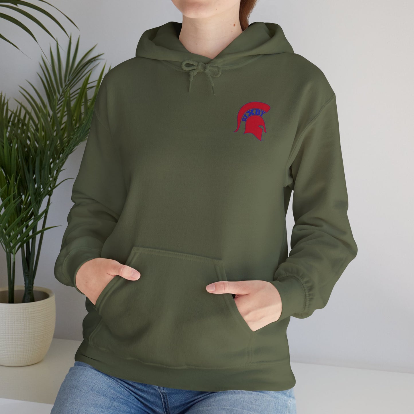 Spartan Red Logo Gildan Hoodie