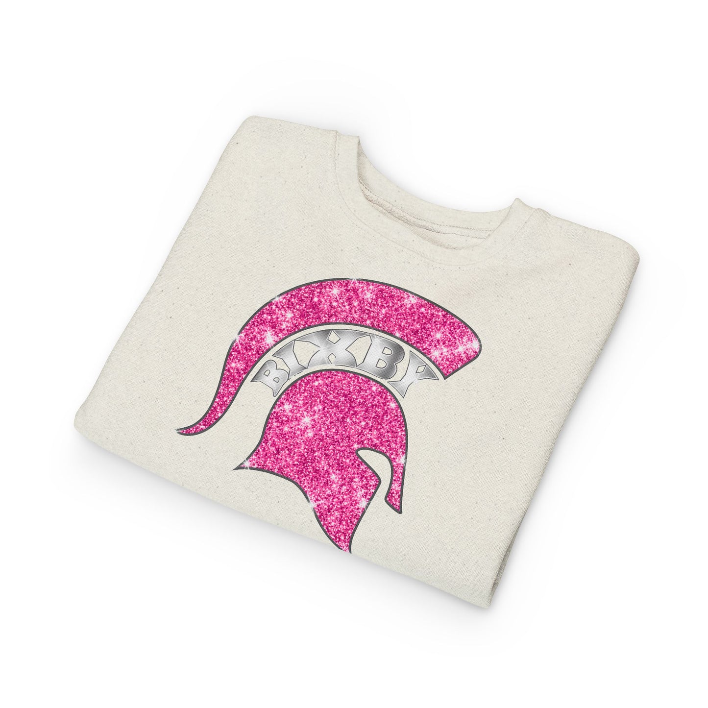 Bixby Spartan Pink Bling Toddler Rabbit Skins Sweatshirt