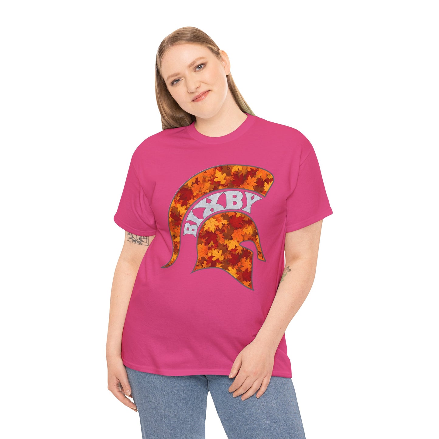 Bixby Spartan Fall Helmet Gildan Tee