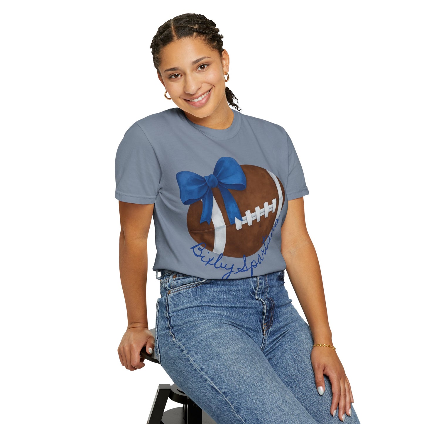 Cheer and Football Comfort Colors Tee