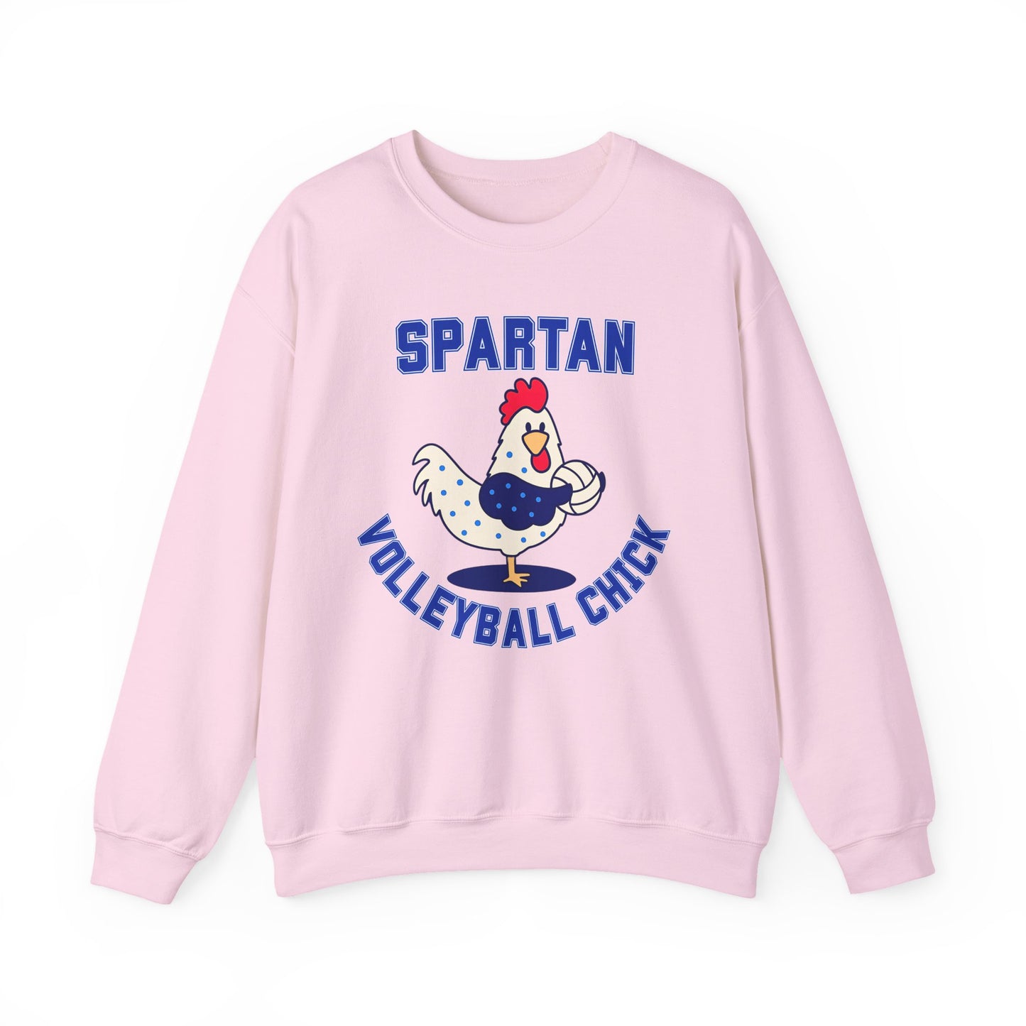Bixby Spartan Volleyball Chick Gildan Sweatshirt
