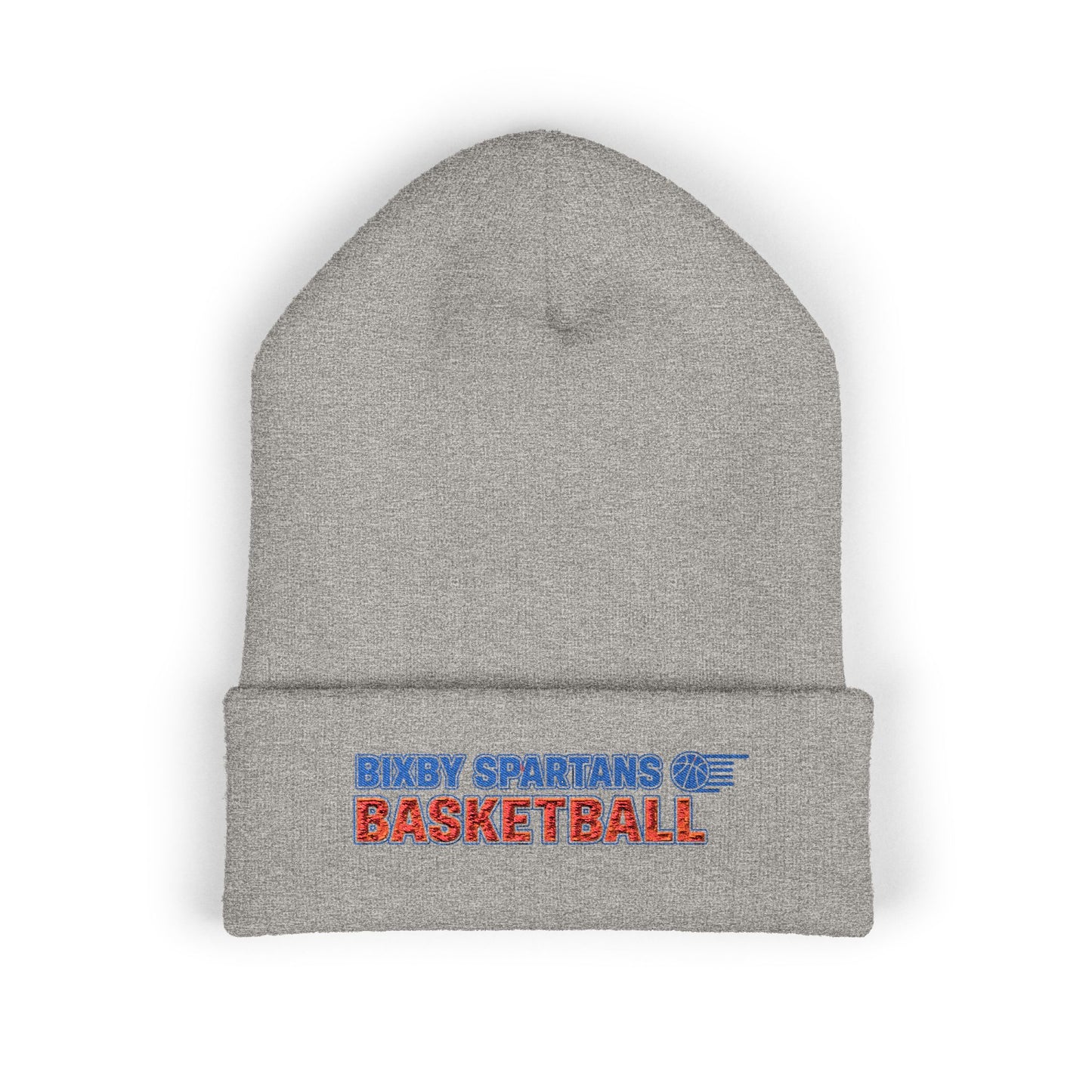 Bixby Spartan Basketball Embroidered Beanie