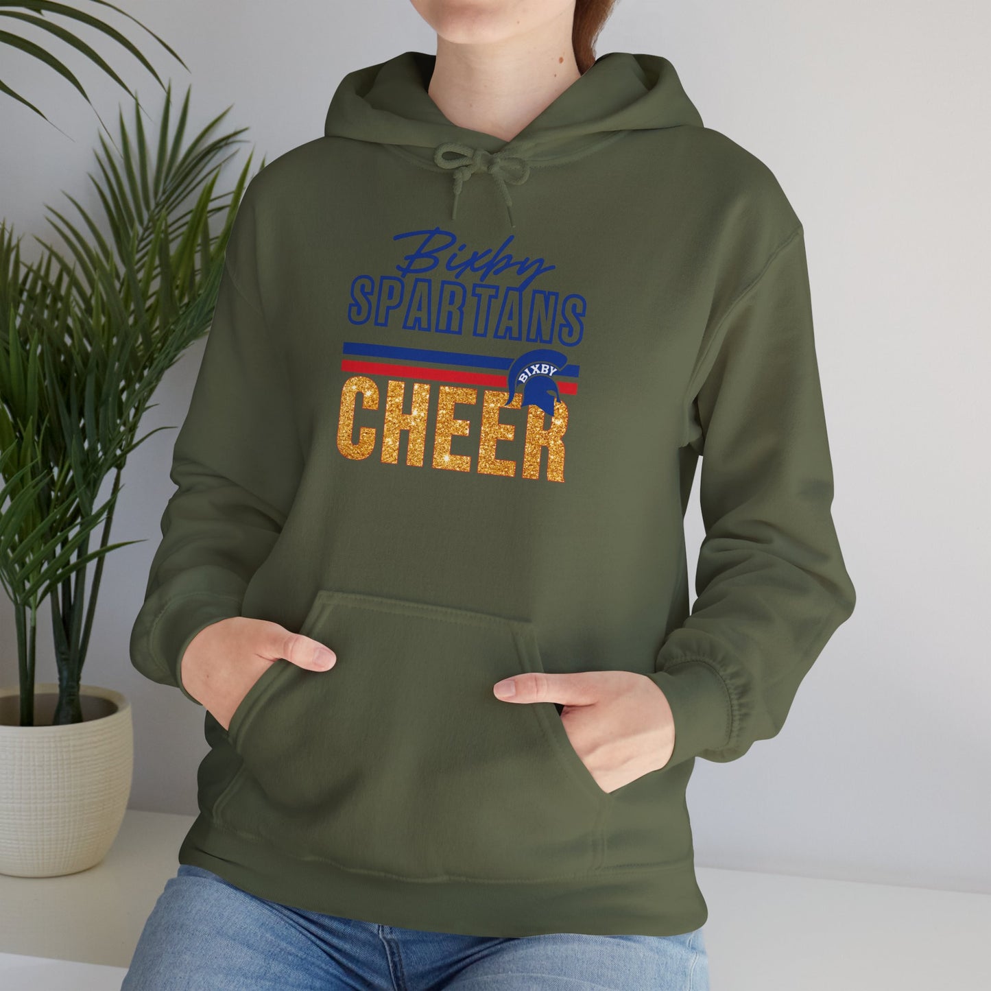 Bixby Spartans Cheer Gildan Hoodie