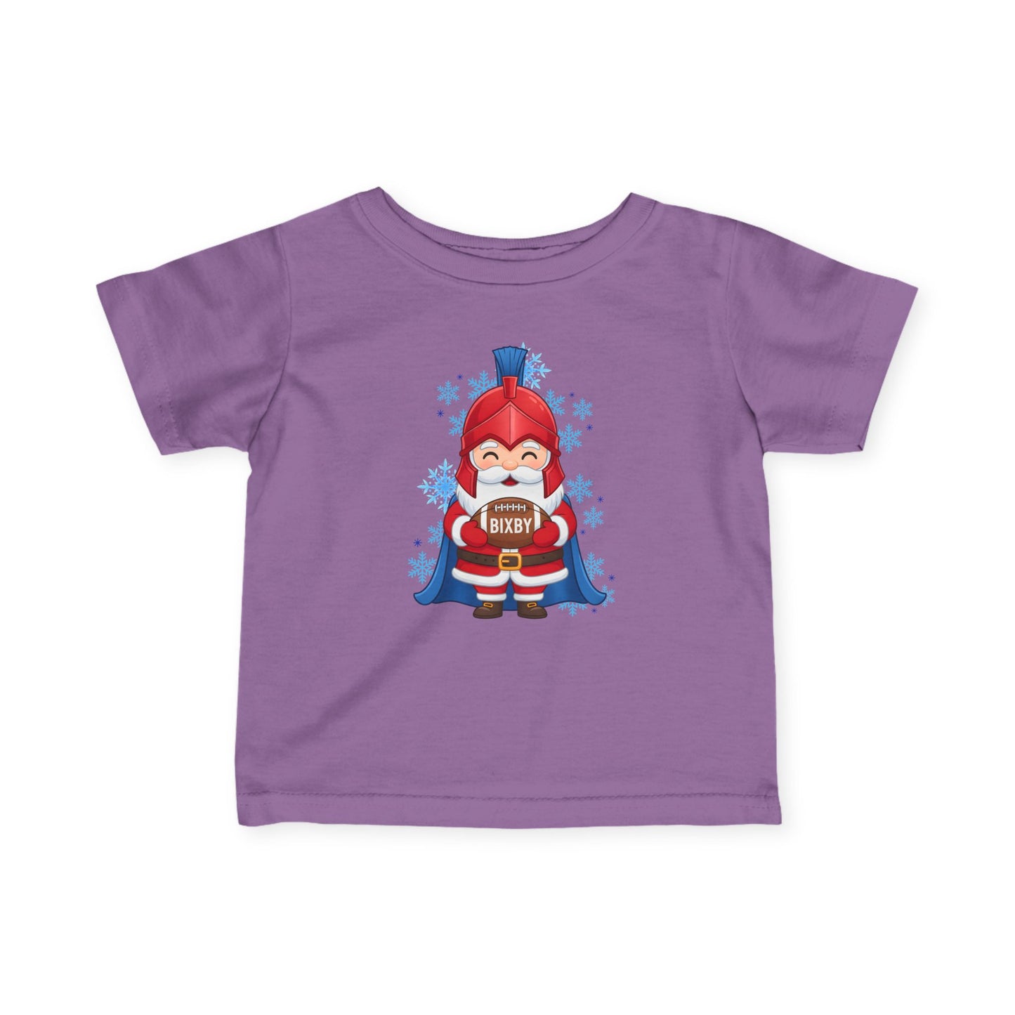 Spartan Football Santa Infant Rabbit Skins Tee