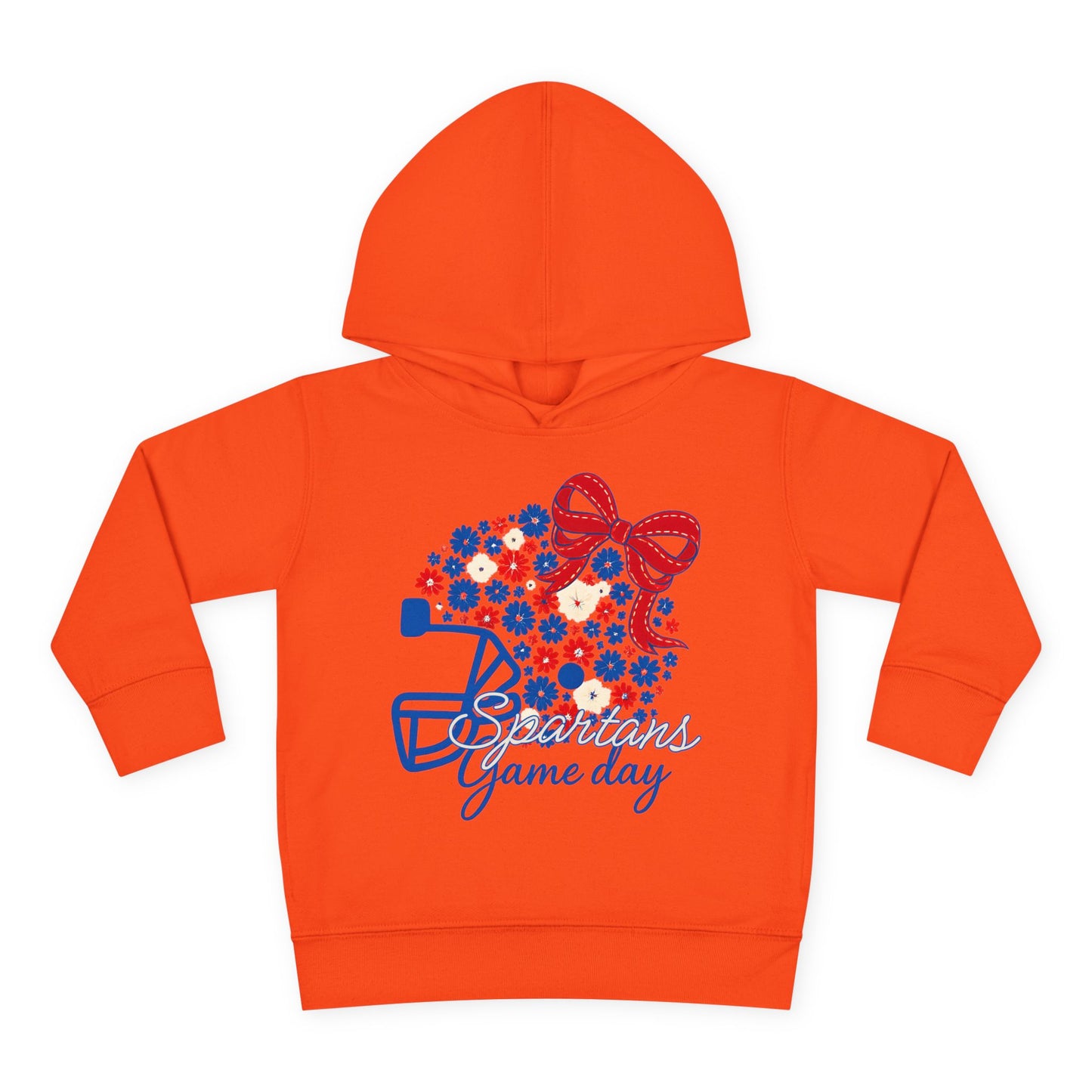 Bixby Spartans Floral Gameday Helmet Toddler Rabbit Skins Hoodie