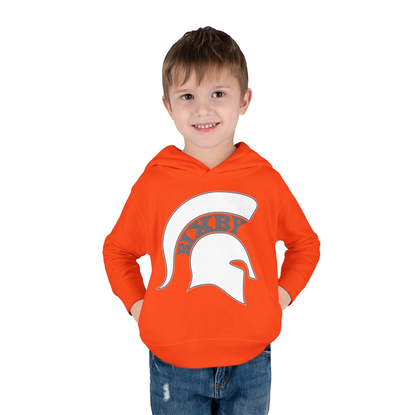 Bixby Spartans White Logo Toddler Rabbit Skins Hoodie