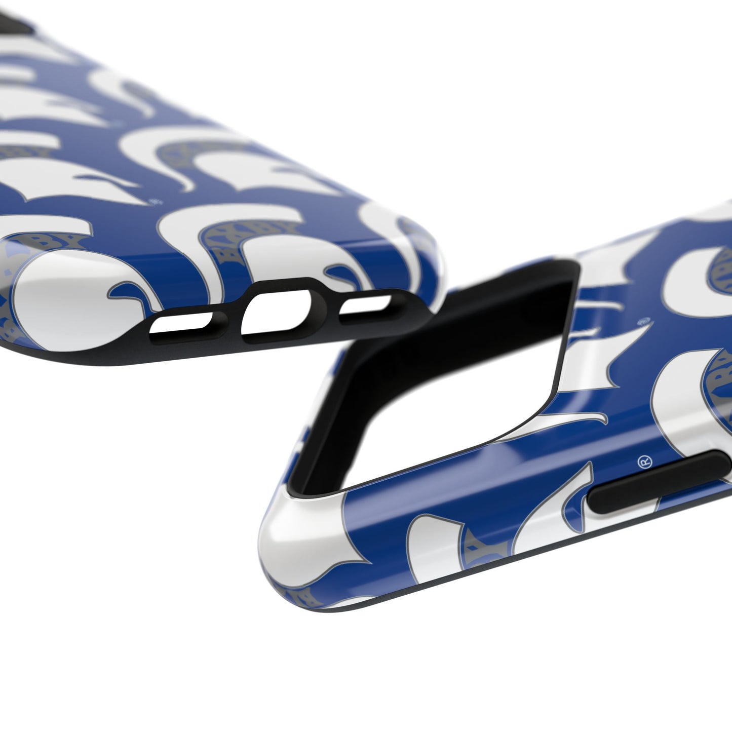 Bixby Spartan White Logo Impact Resistant iPhone Case