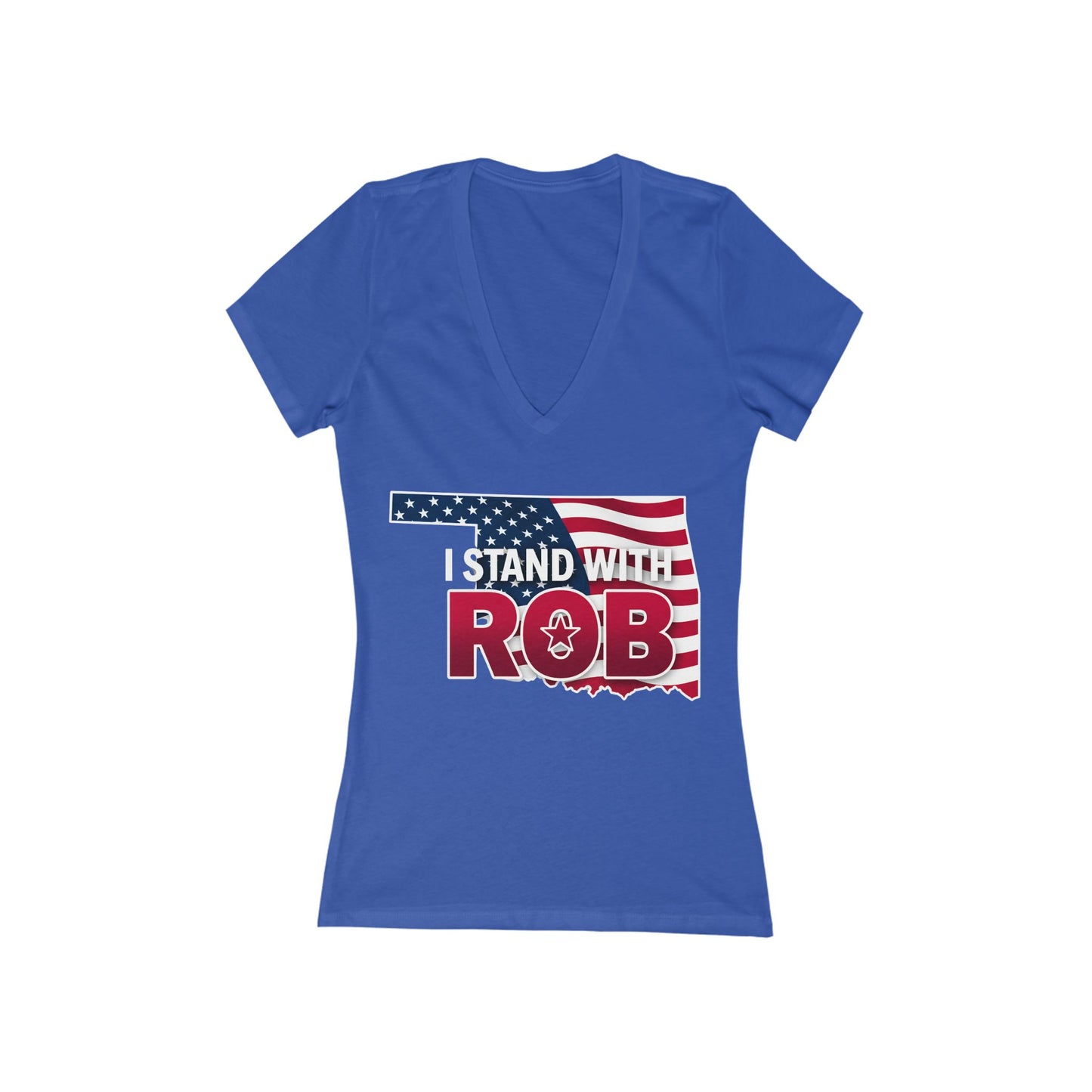 American Flag - I Stand With Rob Women's V-Neck