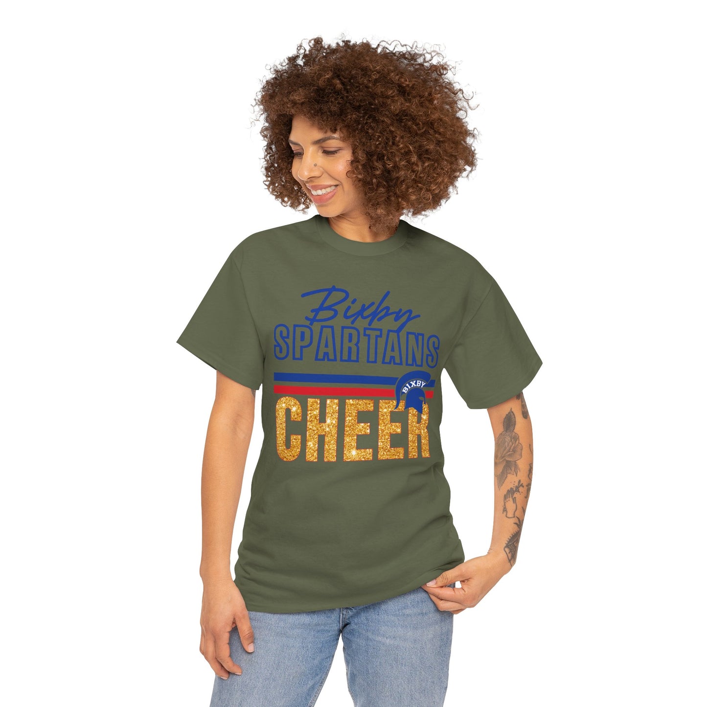 Bixby Spartans Cheer Gildan Tee