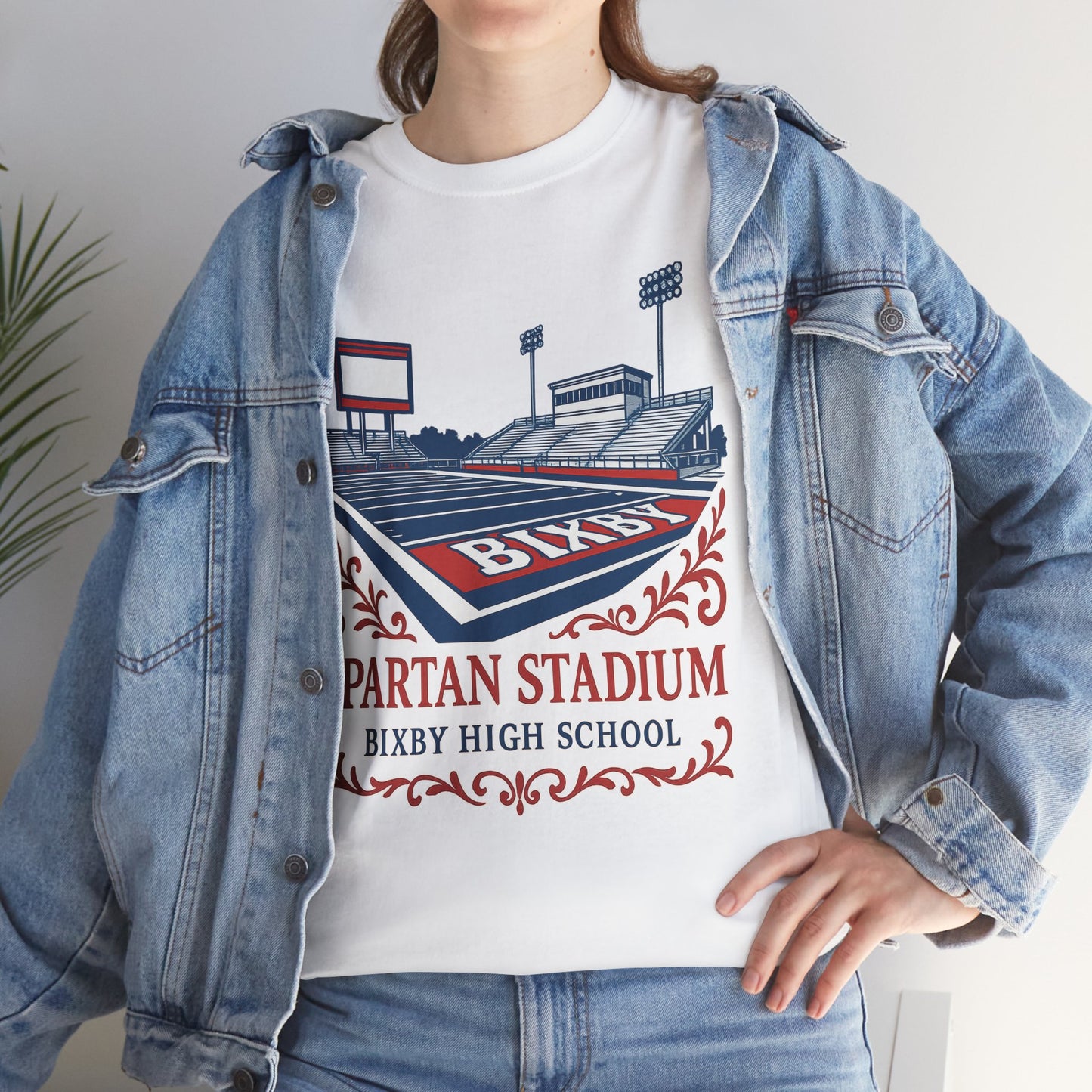 Ornate Spartan Stadium Gildan Tee