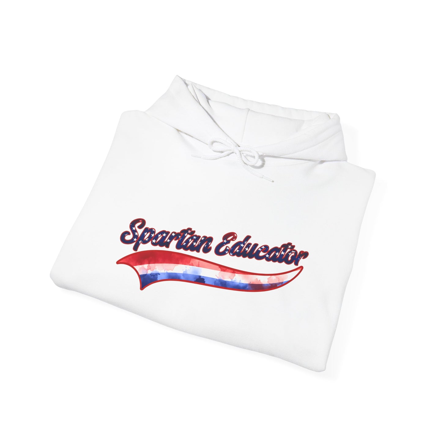 Spartan Educator Patriotic Design Gildan Hoodie