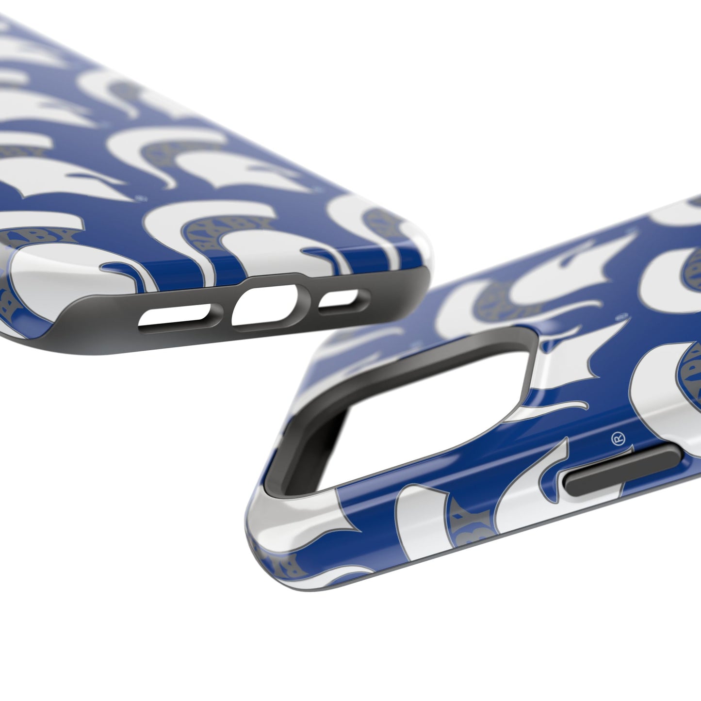 Bixby Spartan White Logo Impact Resistant iPhone Case