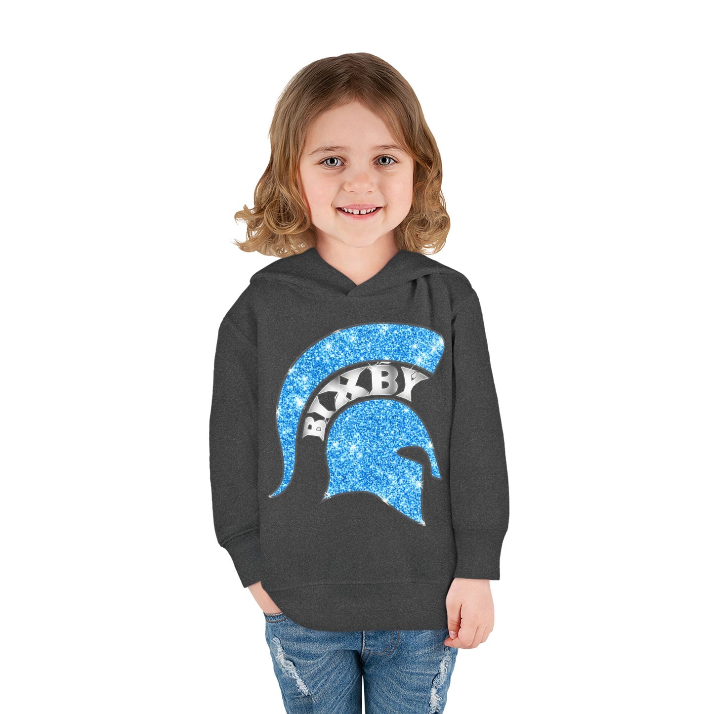 Bixby Spartans Blue Bling Toddler Rabbit Skins Sweatshirt