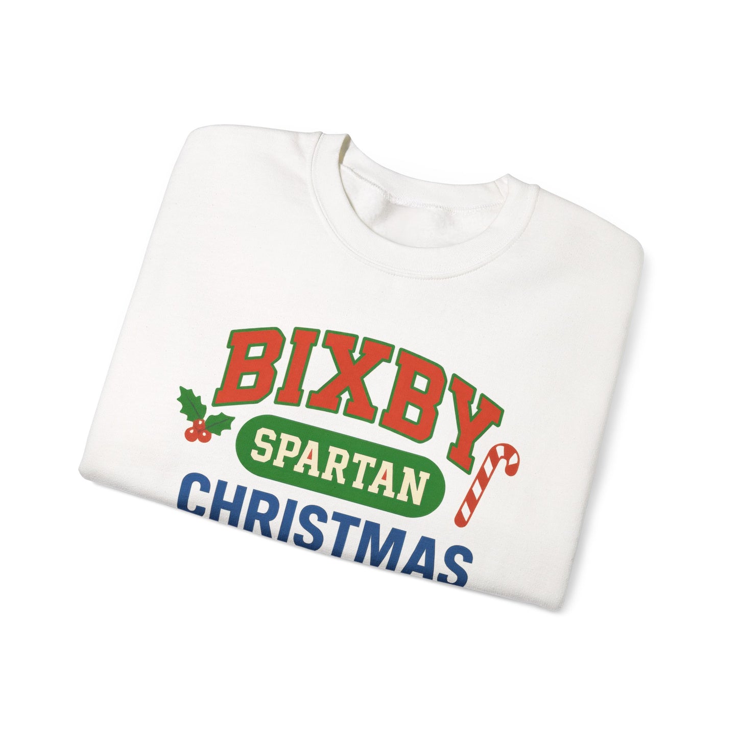 Bixby Spartans Christmas Decor Gildan Sweatshirt