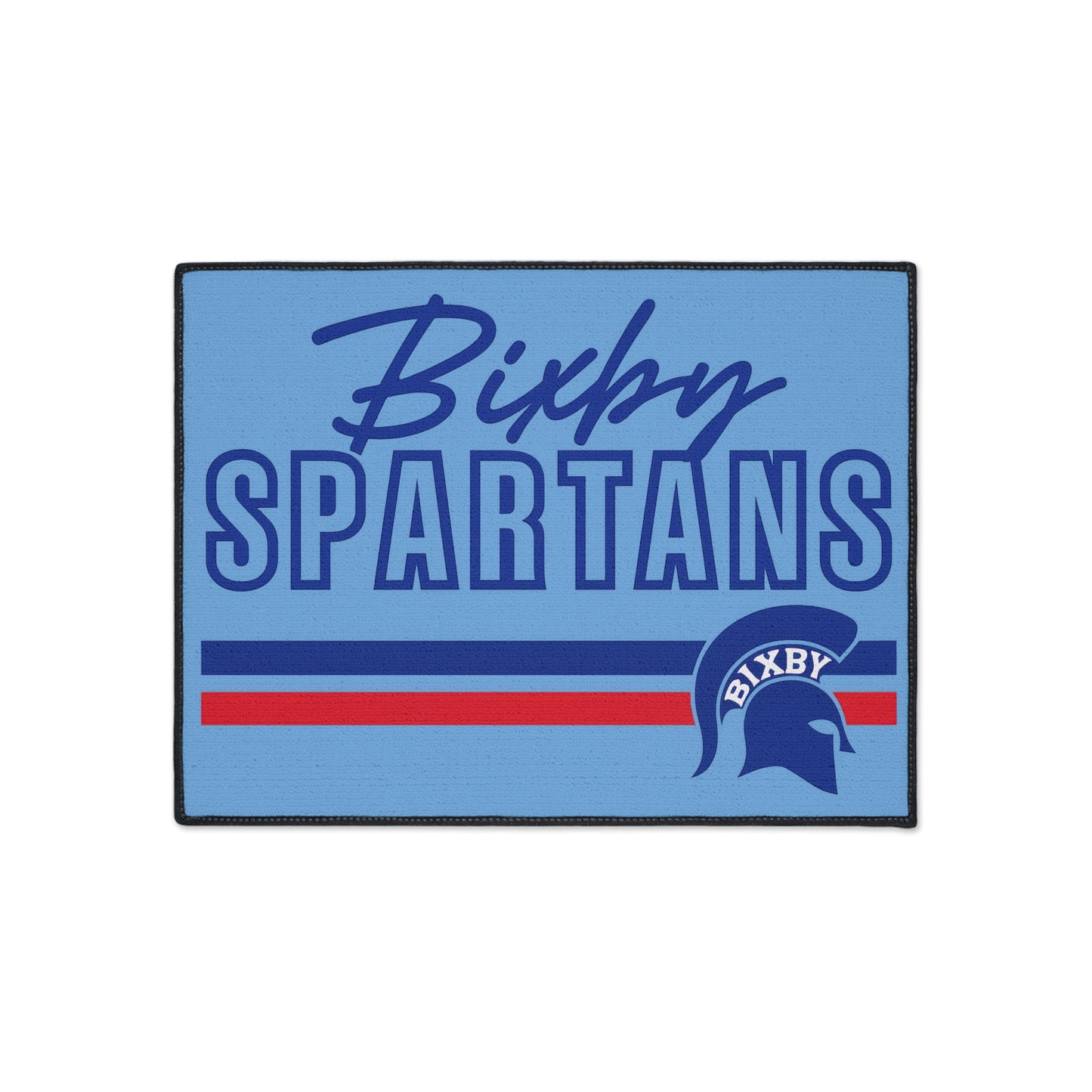 Bixby Spartans Heavy Duty Rubber Backed Floor Mat