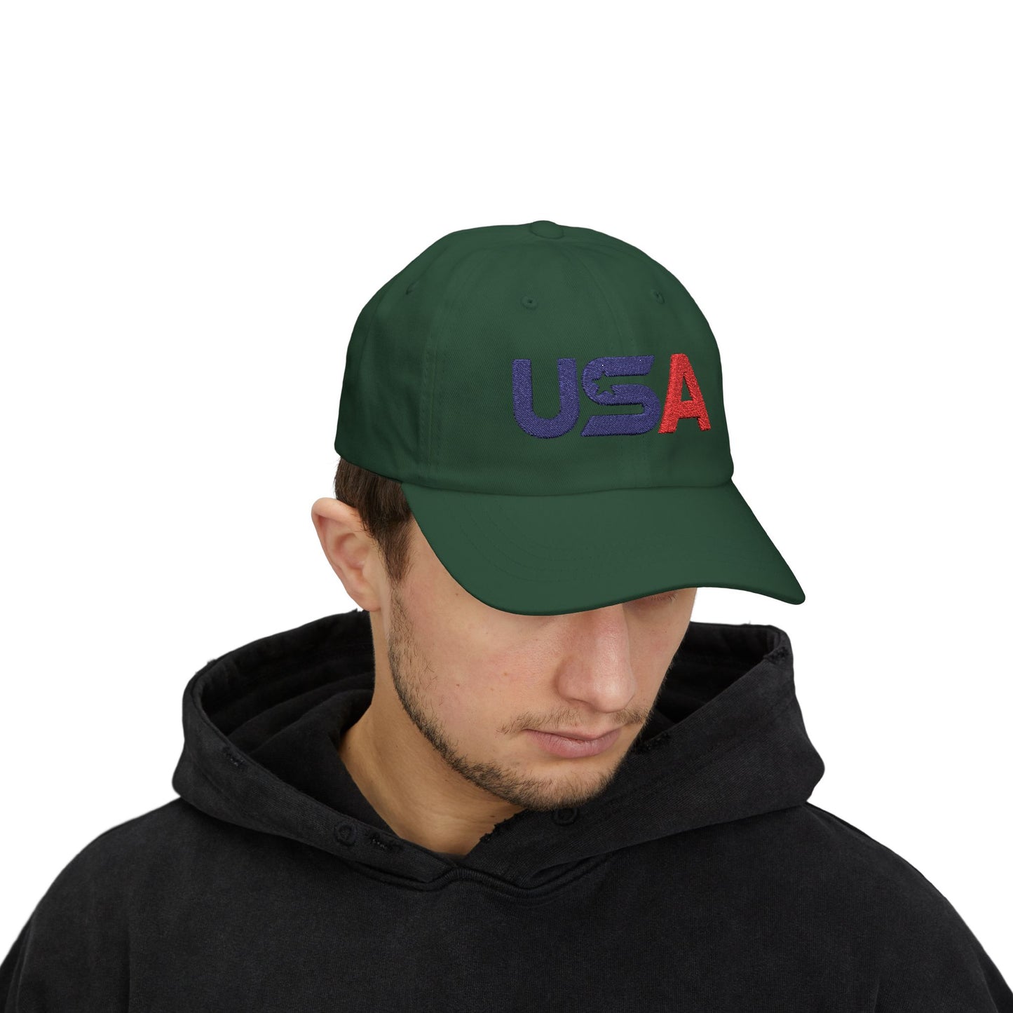 Patriotic USA Embroidered Classic Ballcap