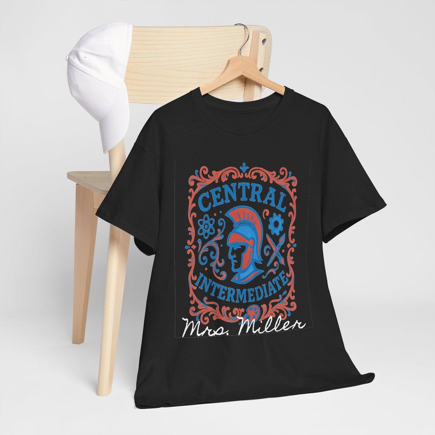 Ornate Central Intermediate Personalized Spartan Gildan Tee