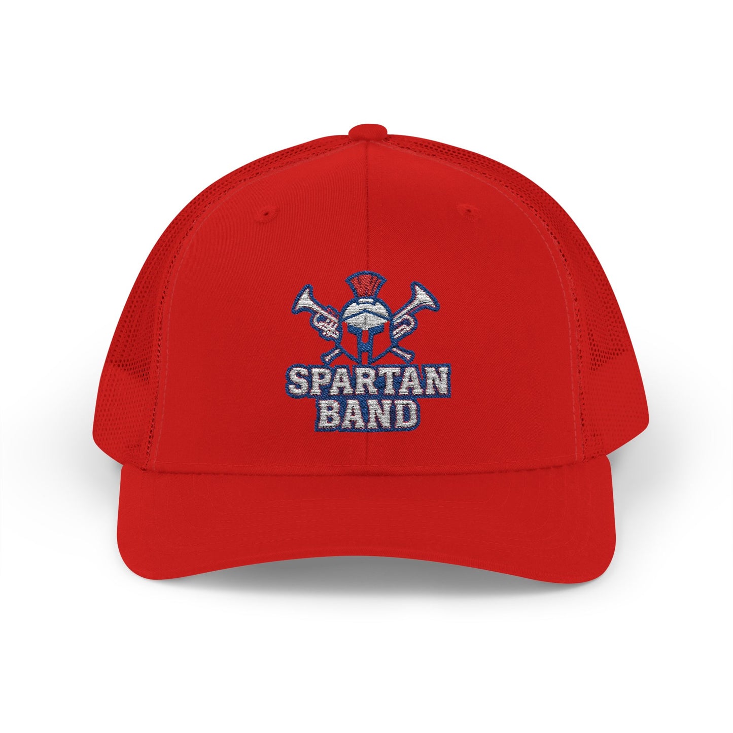 Spartan Band Embroidered Trucker Snapback