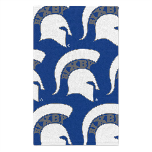 White Spartan Logo Rally Towel