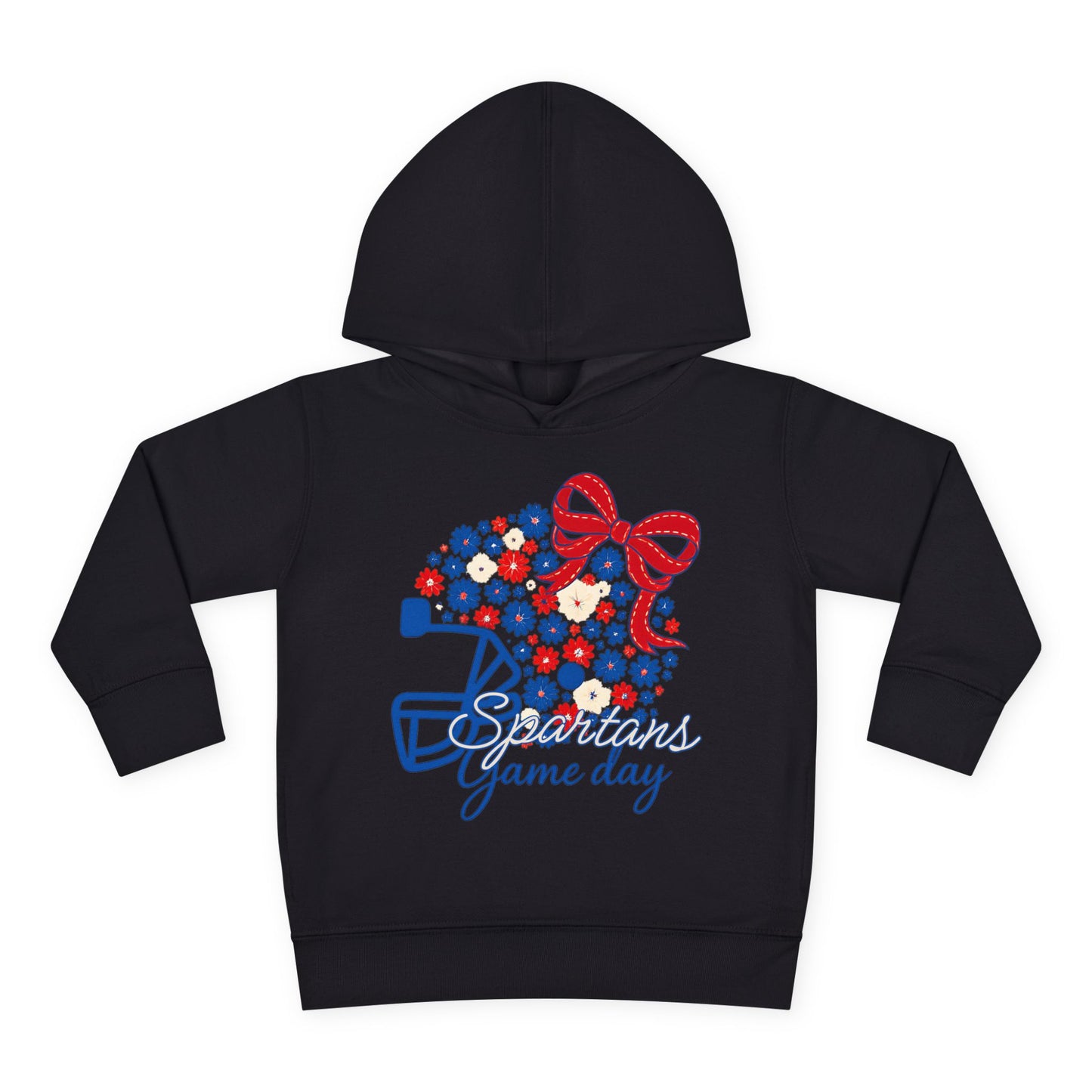 Bixby Spartans Floral Gameday Helmet Toddler Rabbit Skins Hoodie