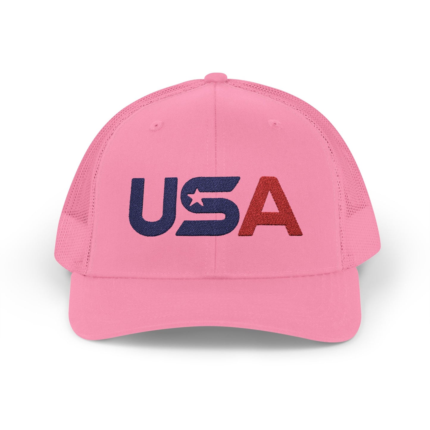 Patriotic USA Embroidered Trucker Snapback