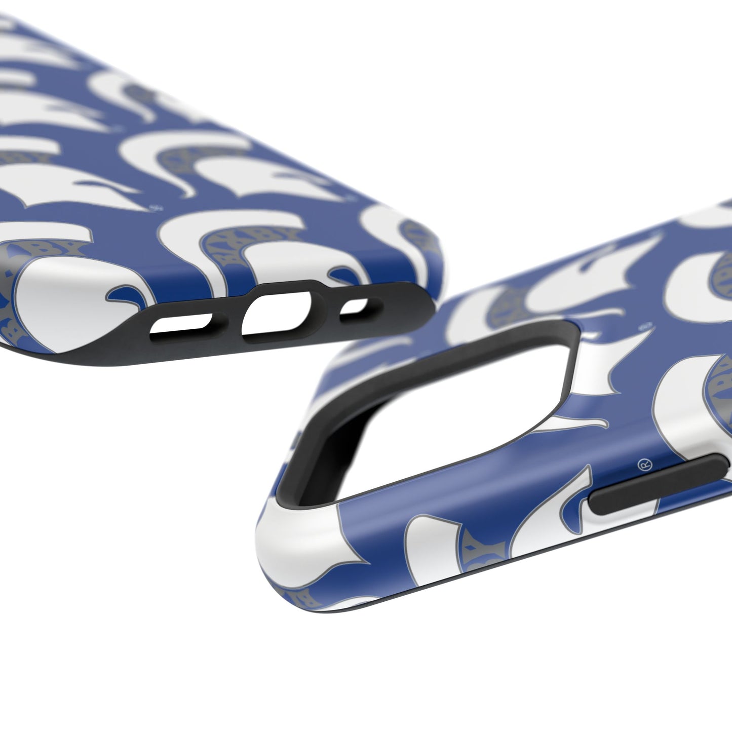 Bixby Spartan White Logo Impact Resistant iPhone Case