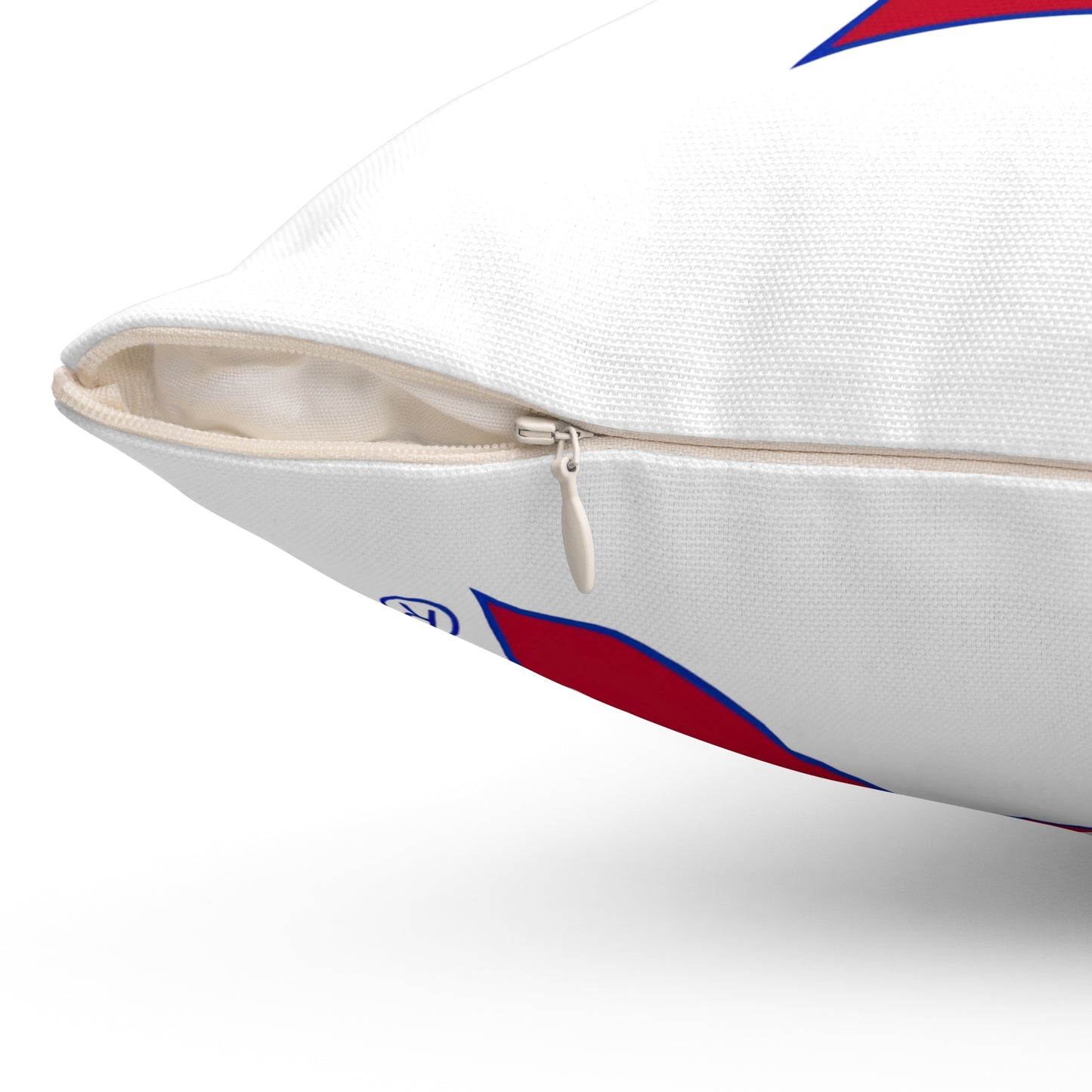 Bixby Spartans Red Logo Decorative Pillow