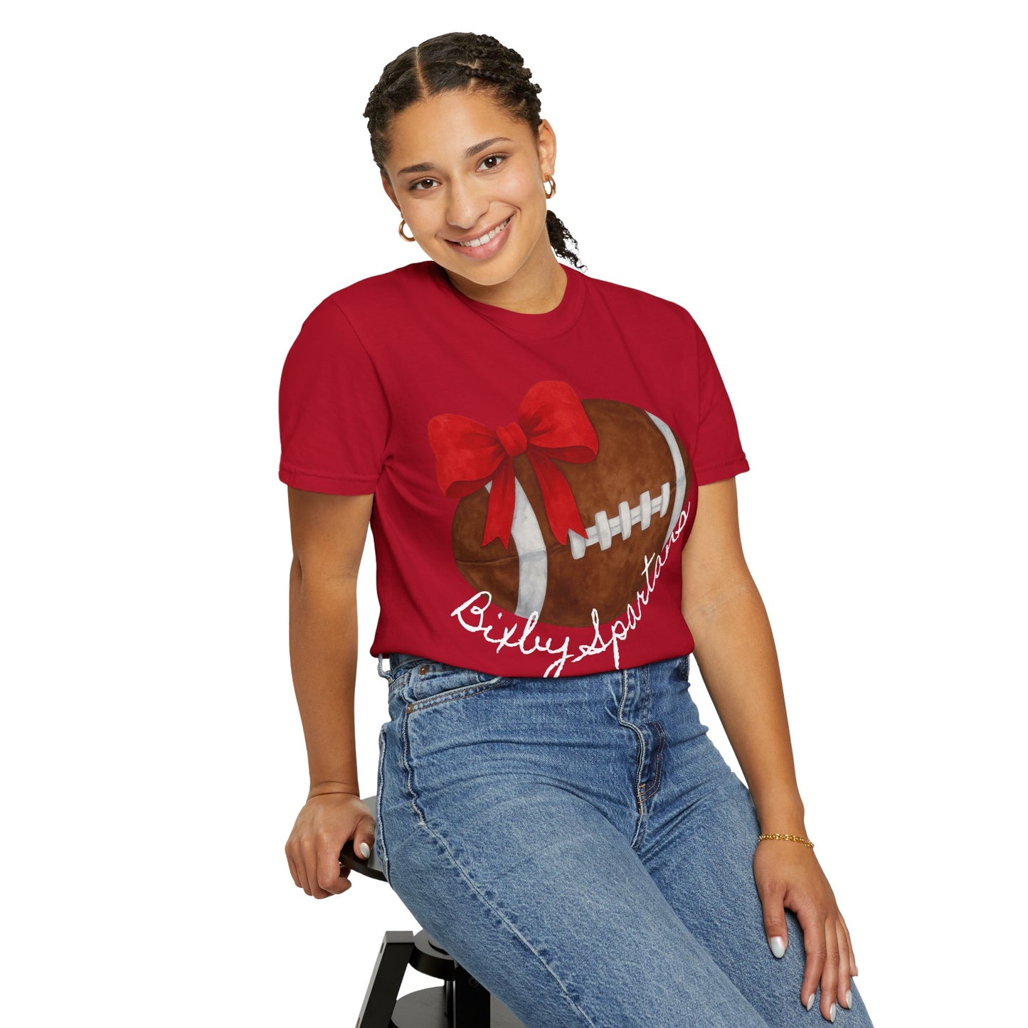 Cheer and Football Comfort Colors Tee